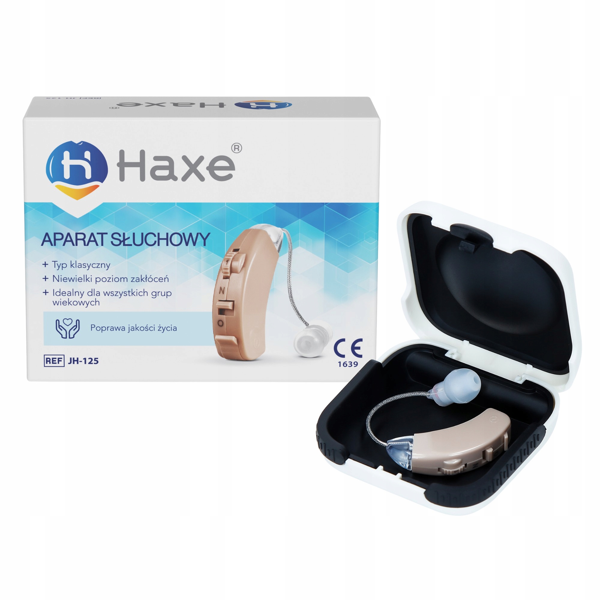 Wygodne wkładki douszne w trzech rozmiarach