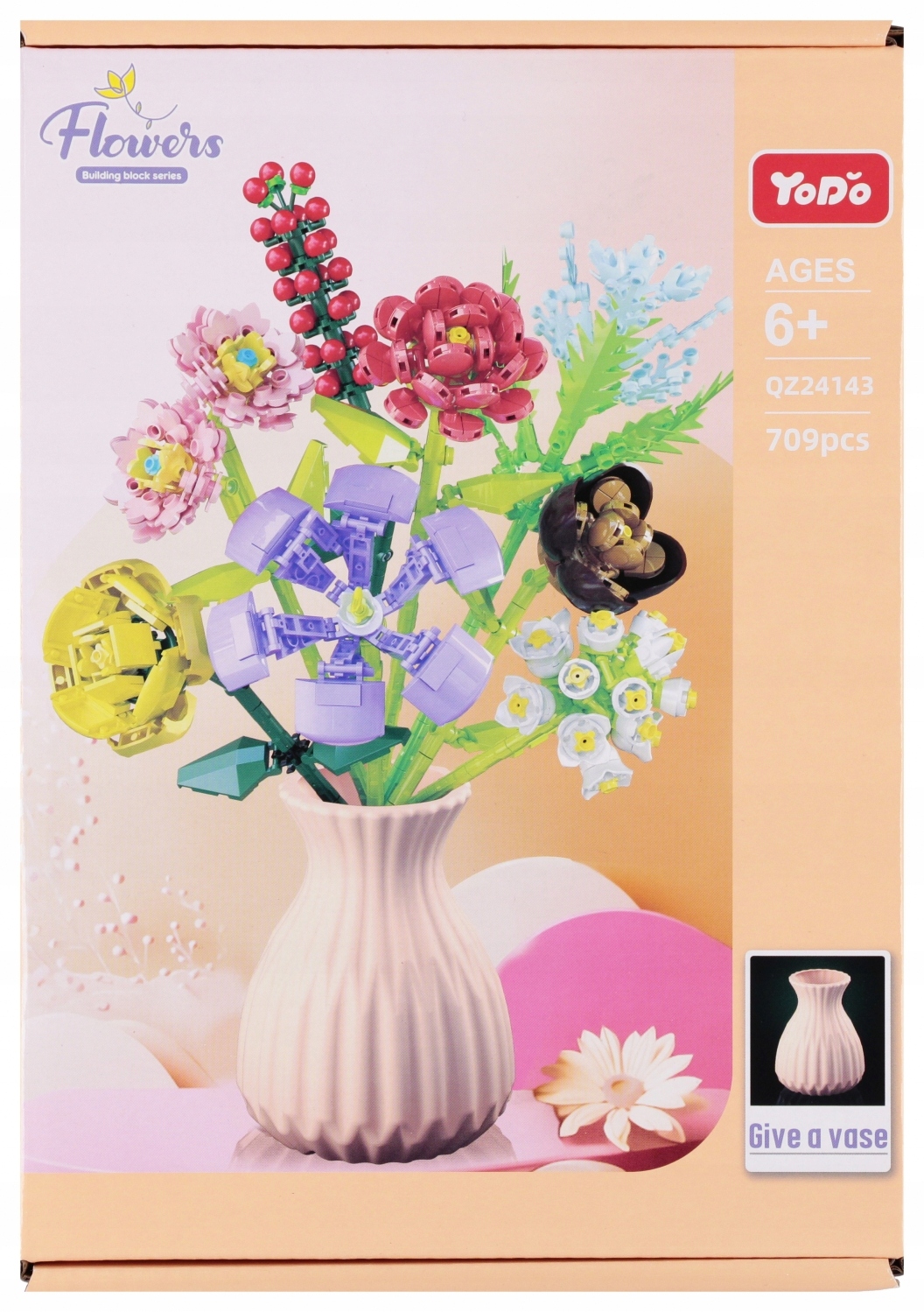 Klocki Konstrukcyjne Kwiaty 709 szt. – Kreatywna zabawa dla dzieci