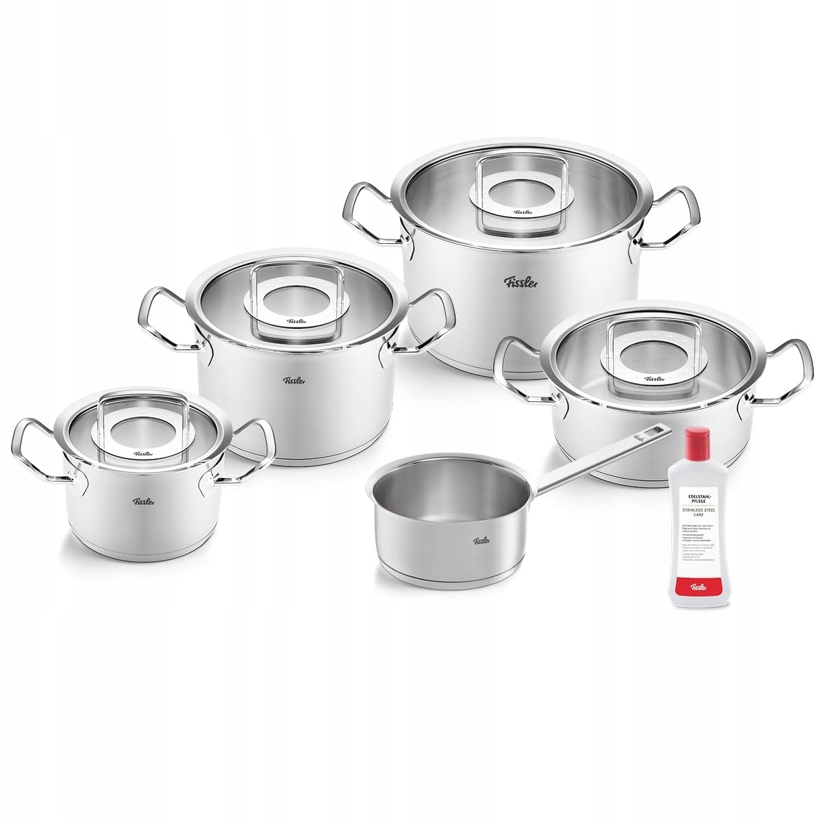 Fissler Zestaw Garnków ze Stali Nierdzewnej 5el. – Idealny wybór do każdej kuchni