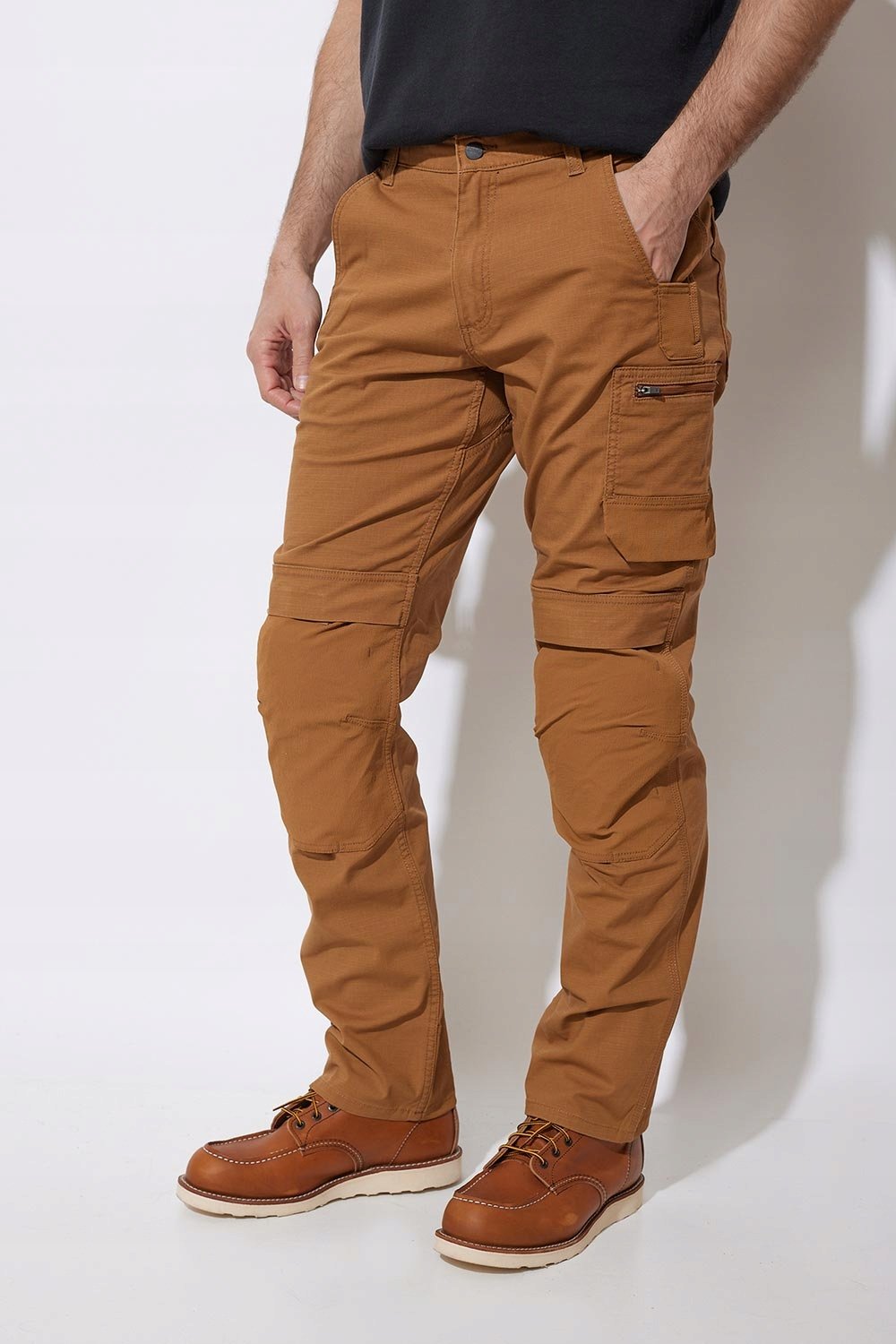 Spodnie Robocze Carhartt Steel Rugged Brown – Wytrzymałość i styl w jednym