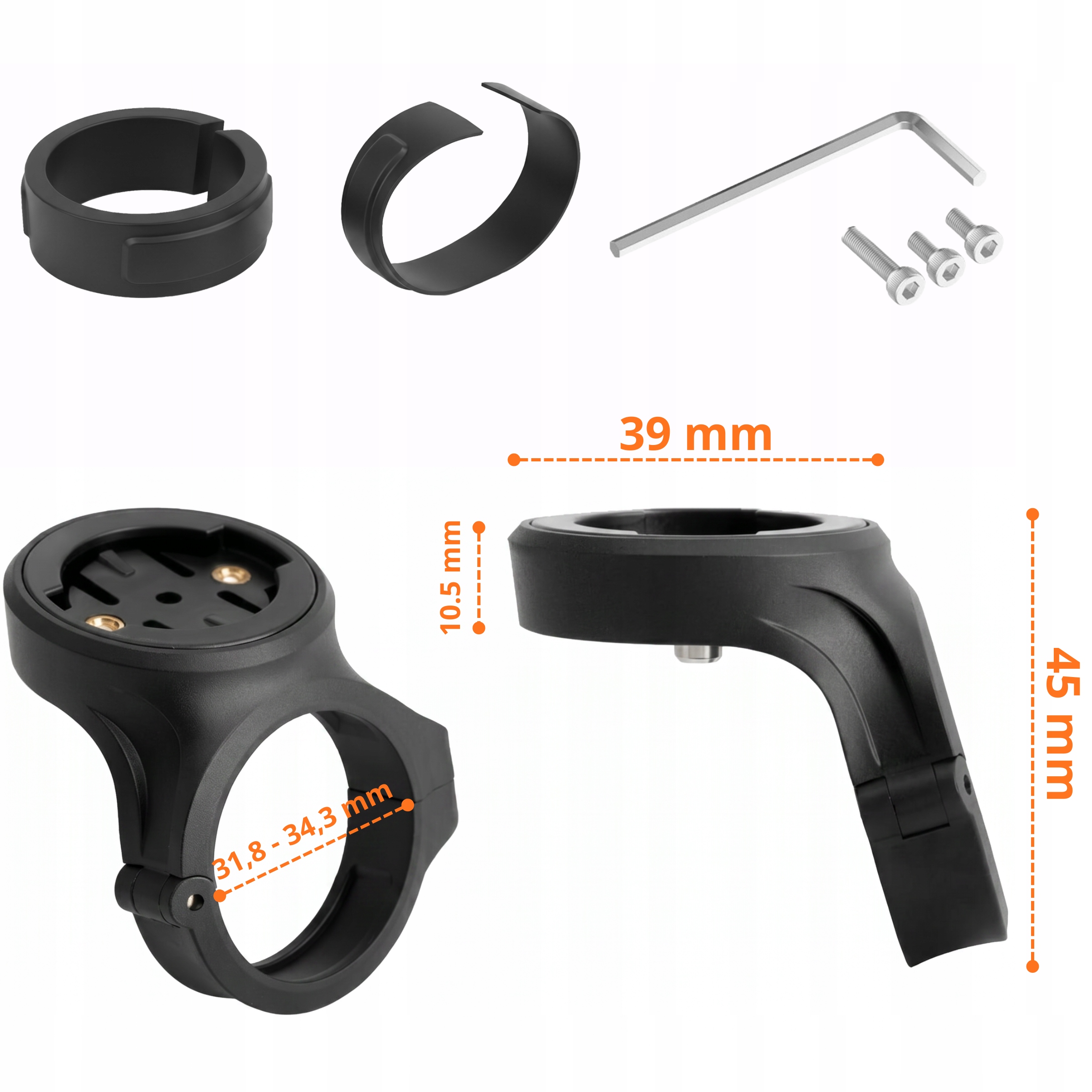 Uchwyt rowerowy SUPERO RADARLINK PRO do Garmin Varia RTL515/RTL510 – Bezpieczne mocowanie dla Twojego radaru