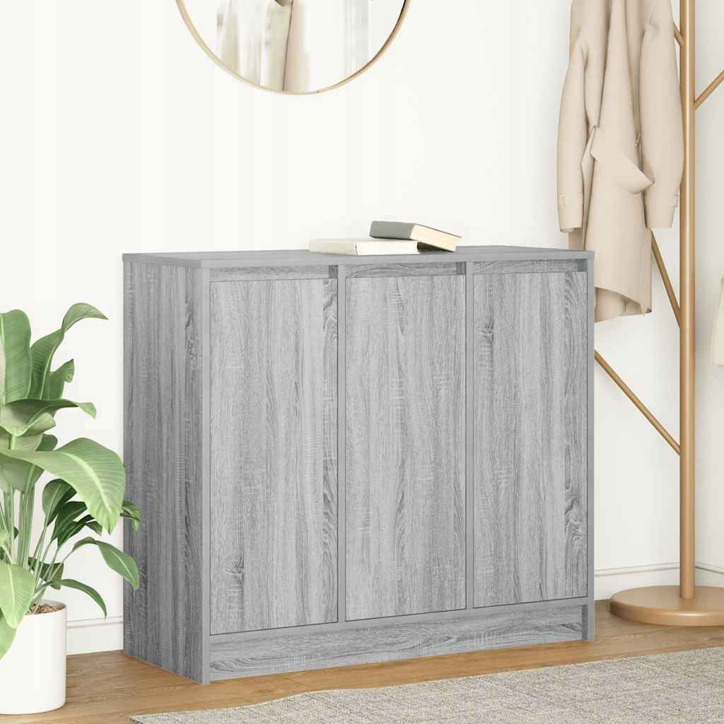Komoda Szara Sonoma 85x34x76 cm – Idealne rozwiązanie do przechowywania