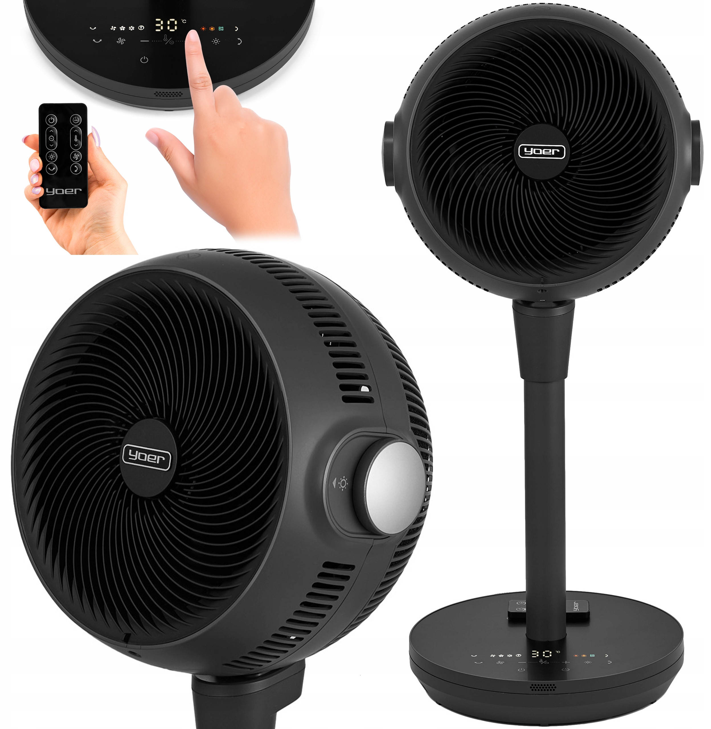 Wygodne sterowanie – Dotykowy panel i pilot zdalnego sterowania