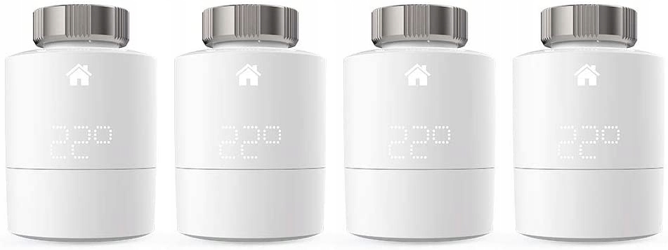 Programowalny termostat Tado Smart Radiator Thermostat - Quattro Biały (4 Sztuk) – Inteligentne ogrzewanie w Twoim domu