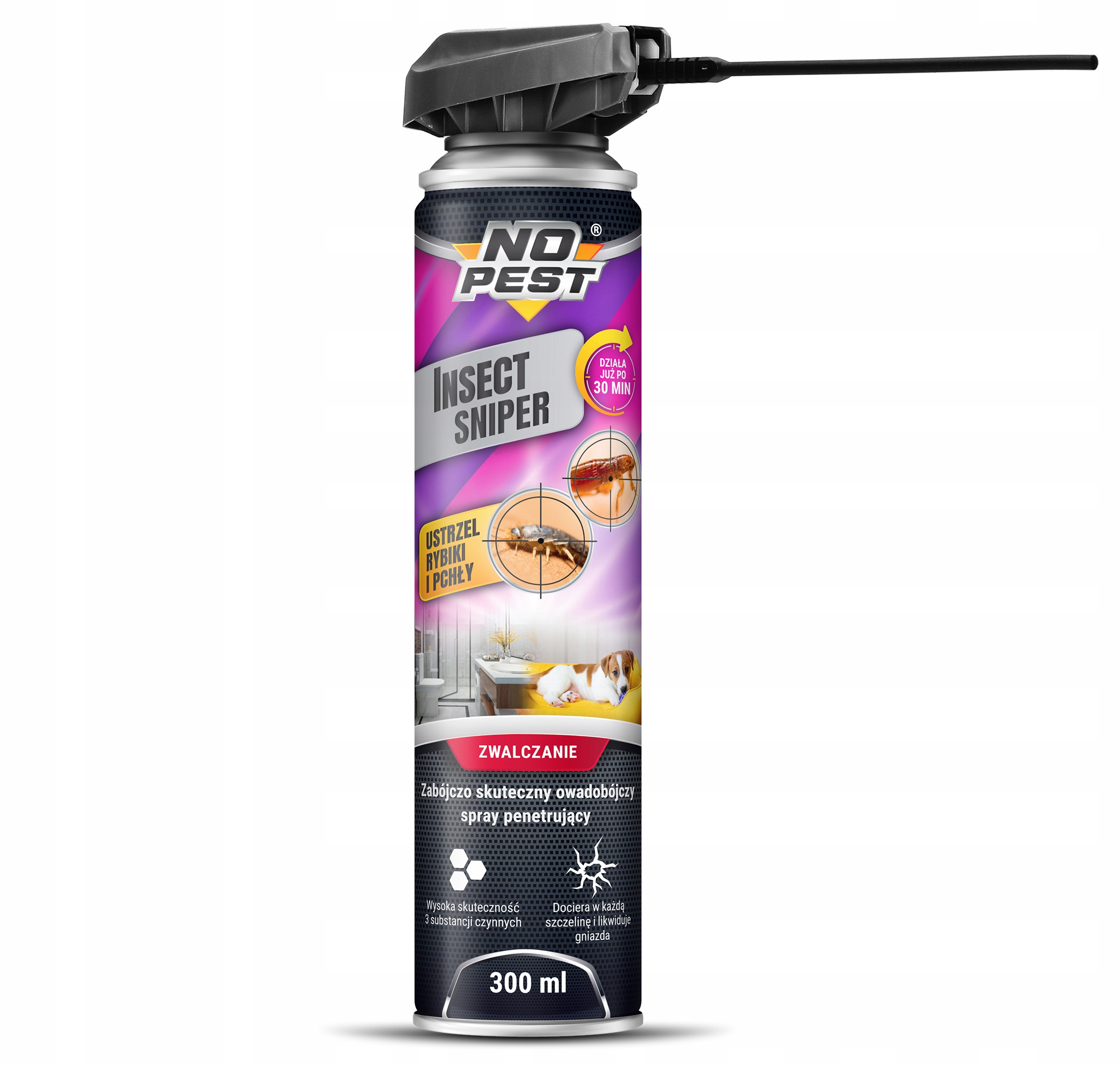 Sniper Spray na Rybiki 300ml – Skuteczna ochrona przed insektami
