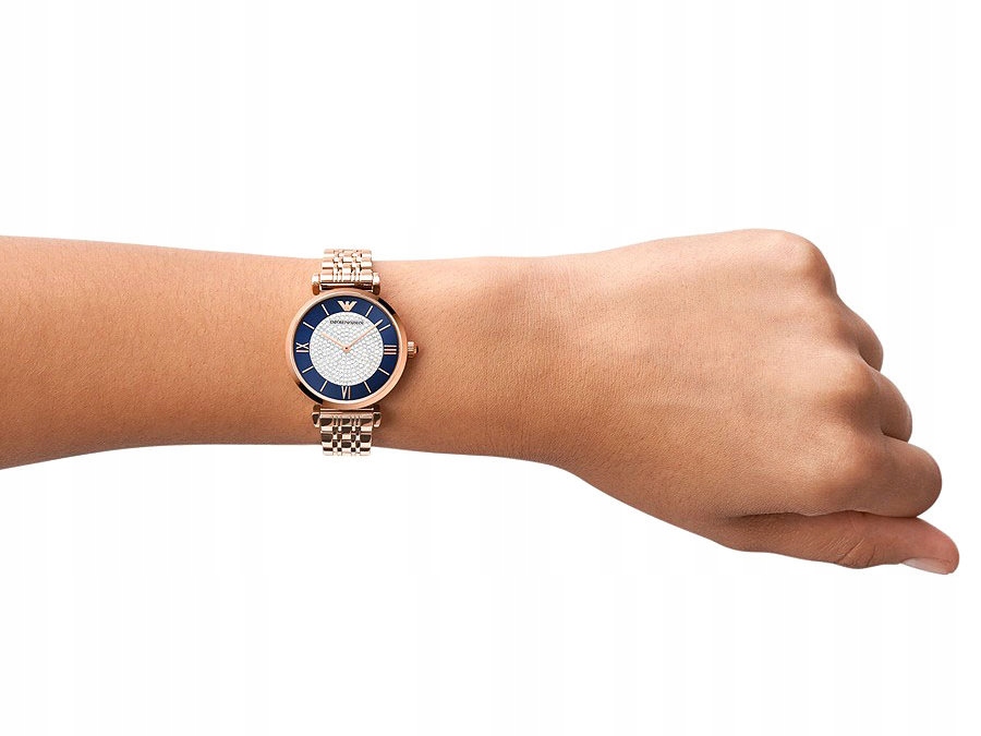 Kolorystyka – Różowe Złoto i Granatowa Tarcza