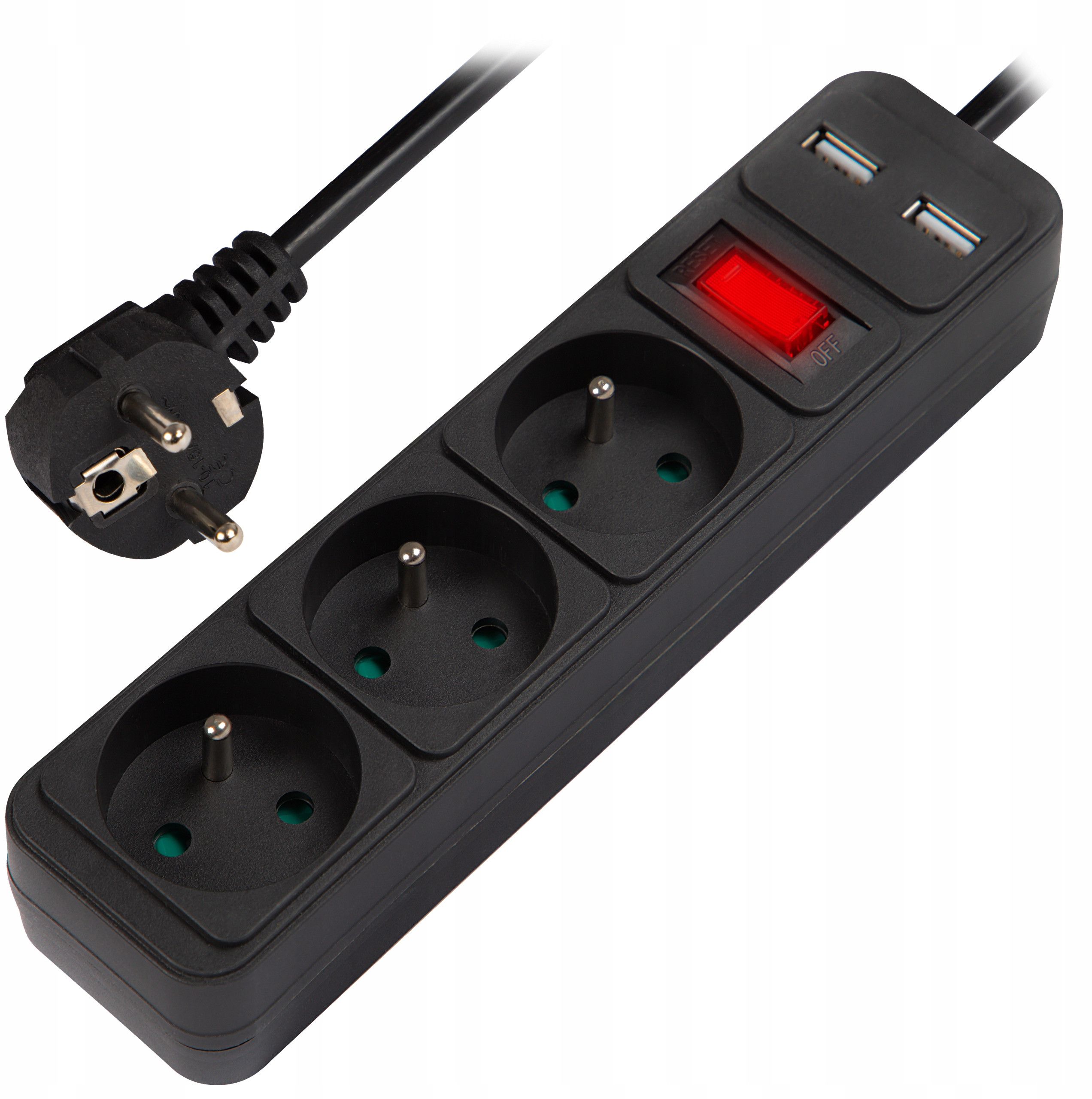 Przedłużacz sieciowy PR-370WSP/USB – Wygodne zasilanie w Twoim domu
