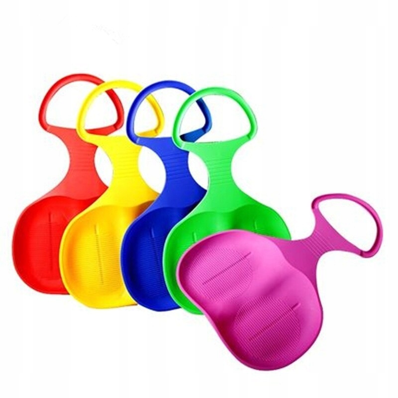 Sanki plastikowe dla dziecka - RÓŻOWE – Idealne na zimowe szaleństwa