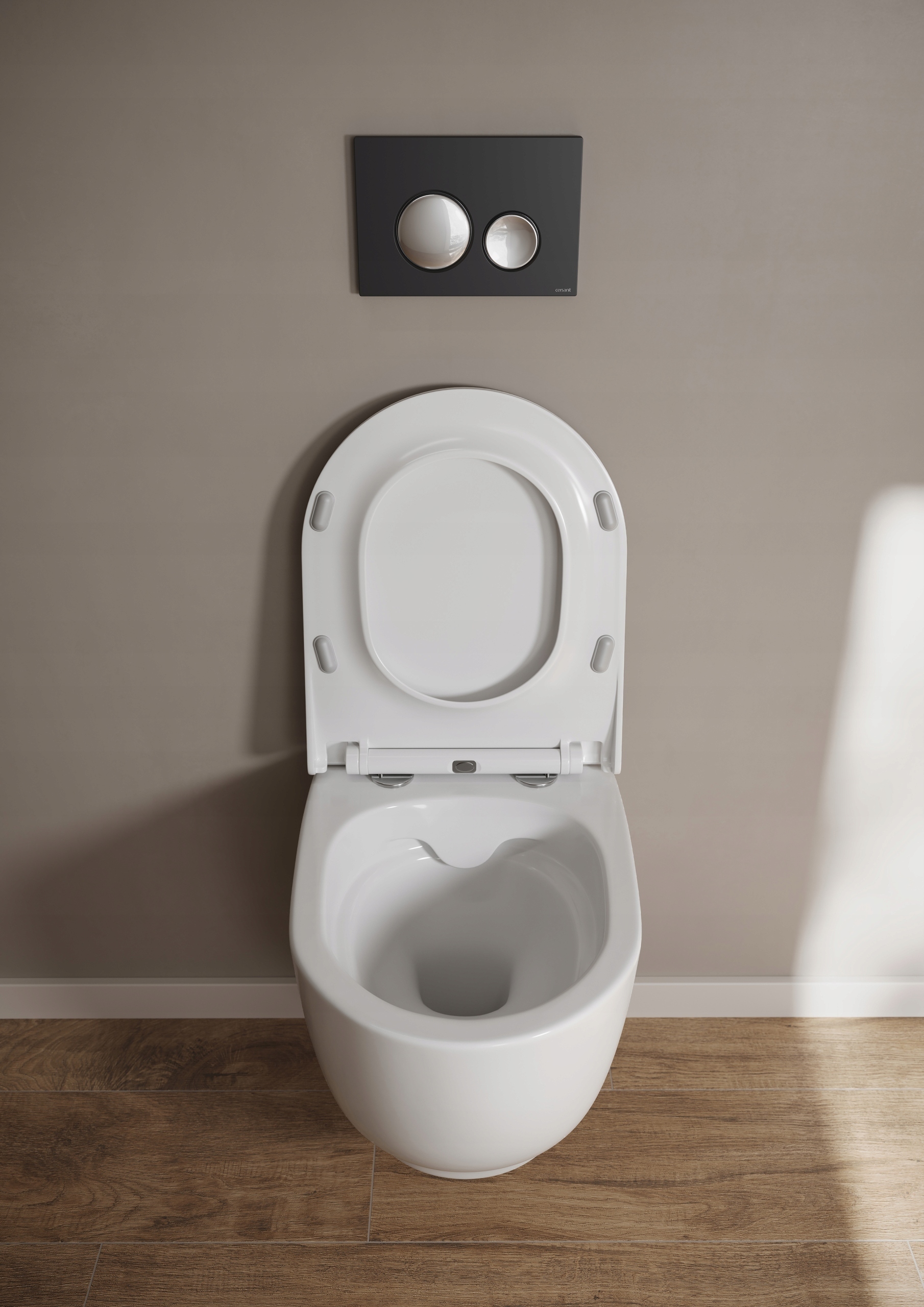 Deska wolnoopadająca z funkcją łatwego wypinania