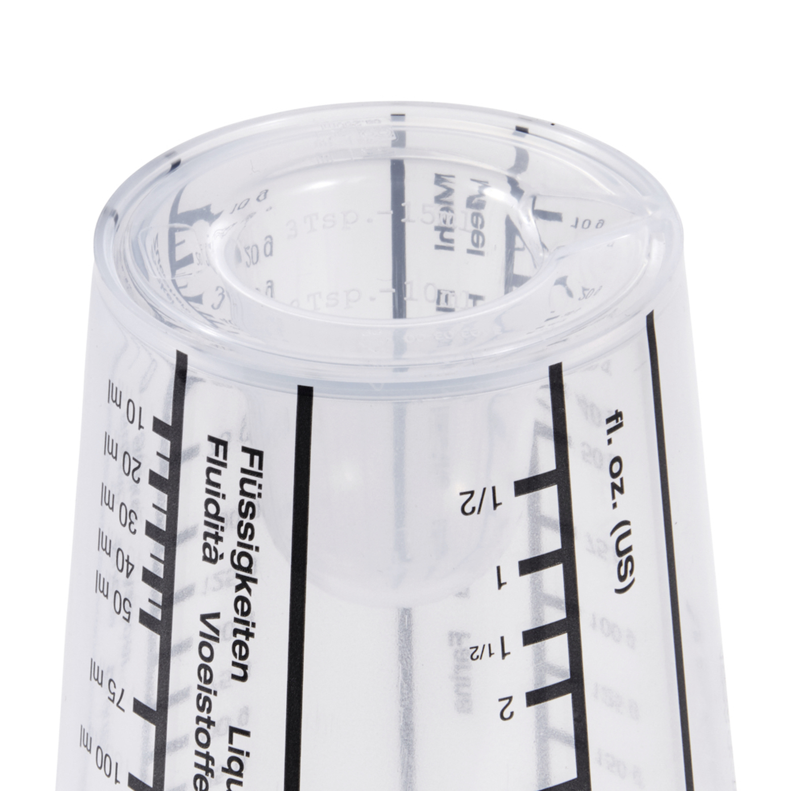 Funkcjonalność miarki – Odmierzanie składników suchych i płynnych