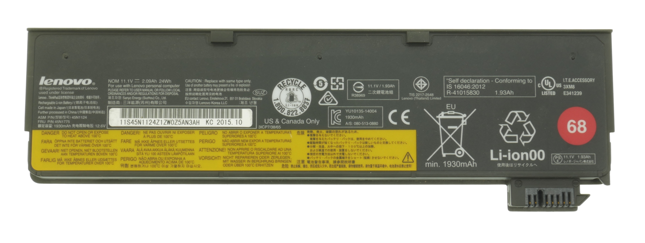 Oryginalna bateria litowo-jonowa do laptopów Lenovo