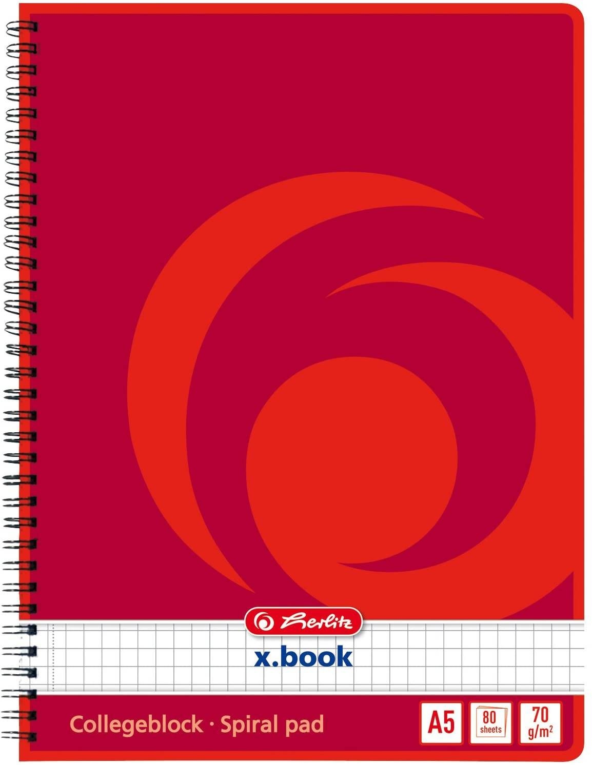Brulion na spirali A5/80K kratka x.book – Idealny do biura i szkoły