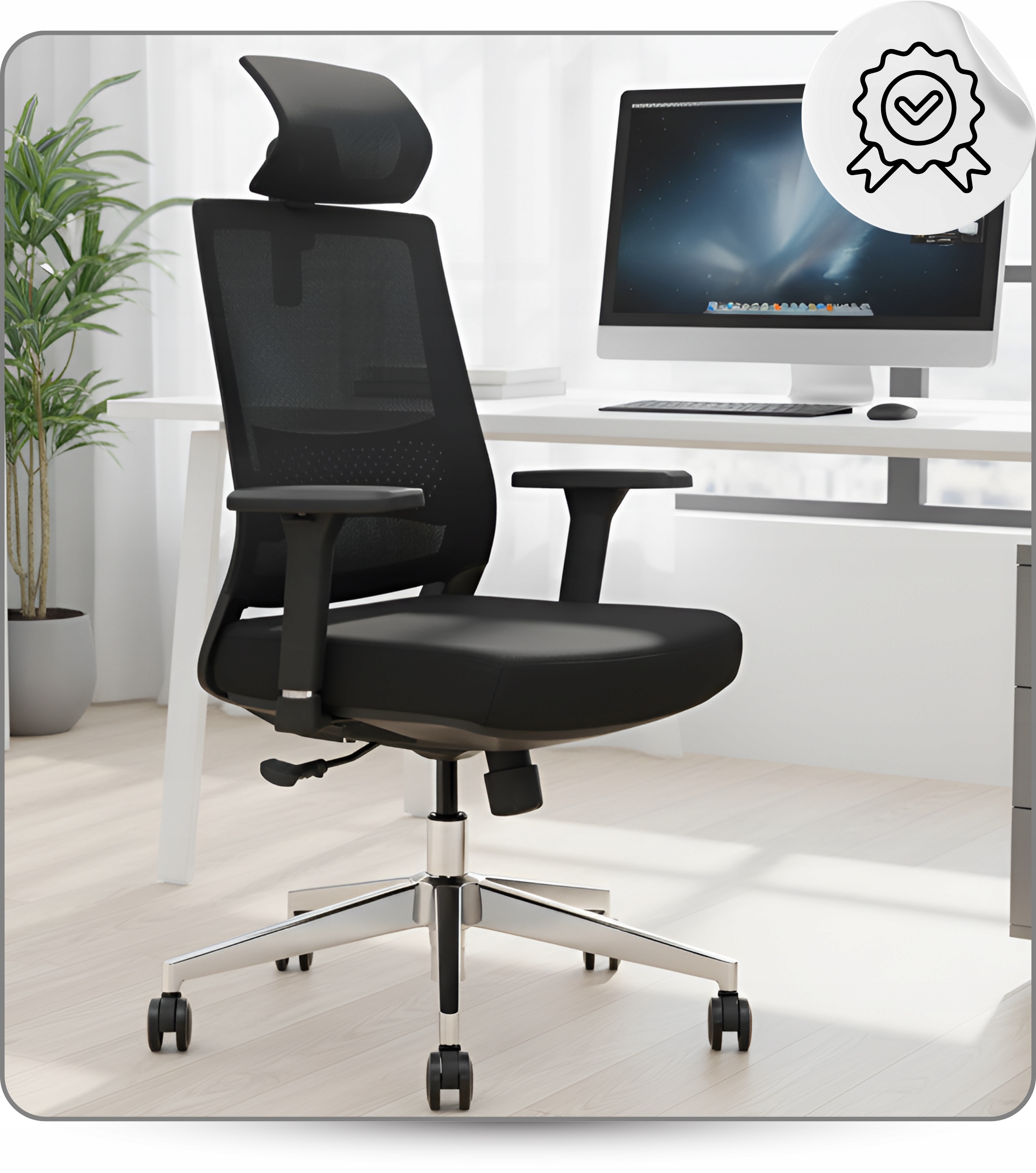 Fotel biurowy gamingowy obrotowy regulowany Chrom GK3 Premium – Komfort i styl w Twoim biurze