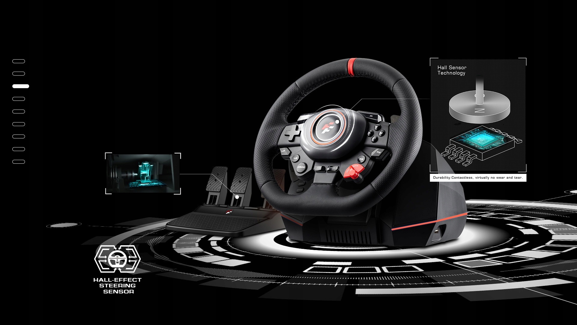 Precyzyjne sterowanie dzięki czujnikom Hall Effect