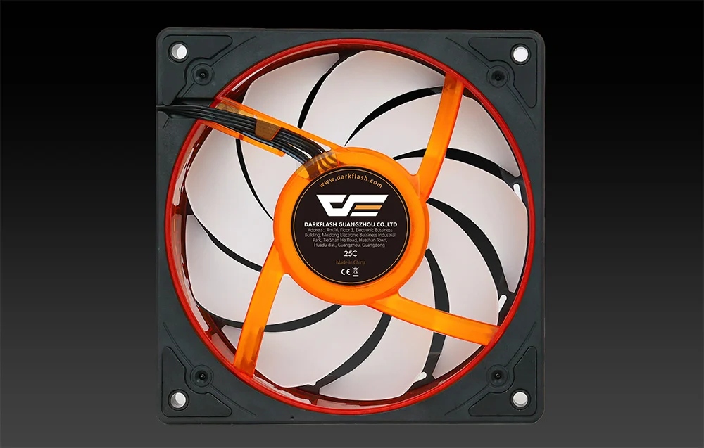 Wymiary i parametry wentylatora Darkflash DE8