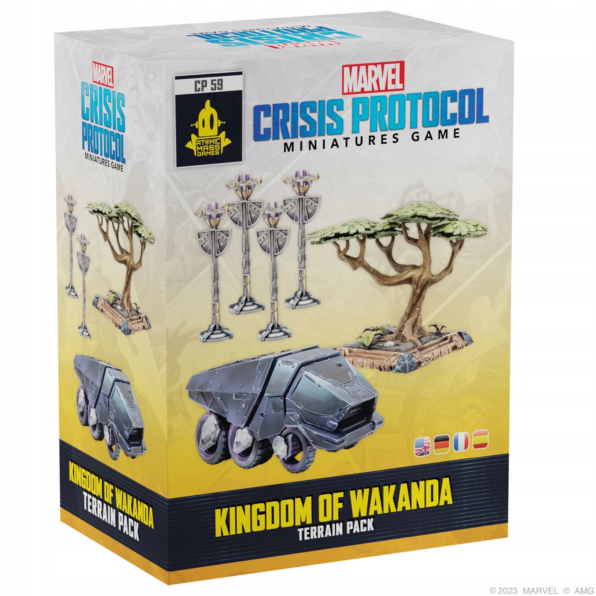 Atomic Mass Games Marvel: Crisis Protocol - Kingdom of Wakanda Terrain Pack – Fantastyczna gra bitewna w uniwersum Marvela