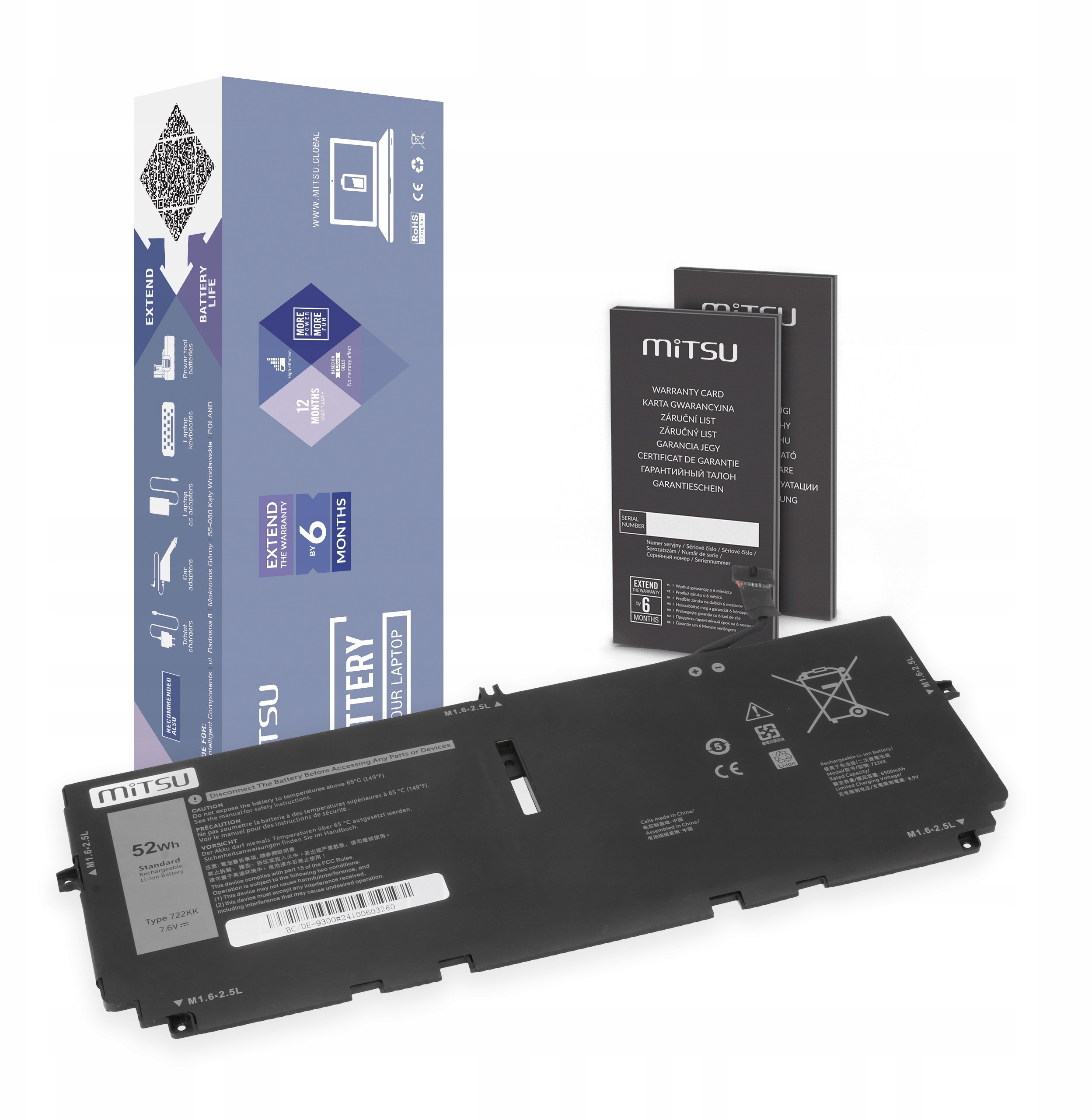 Bateria Mitsu do Dell XPS 13 9300, 9310, 9380 – Wydajność i niezawodność