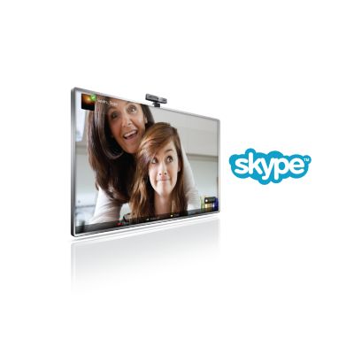 Wykonuj połączenia głosowe i wideo za pomocą programu Skype™ w telewizorze