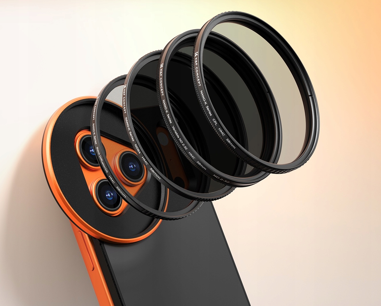 Mocowanie filtrów fotograficznych 58 mm – Rozszerz możliwości swojego iPhone'a