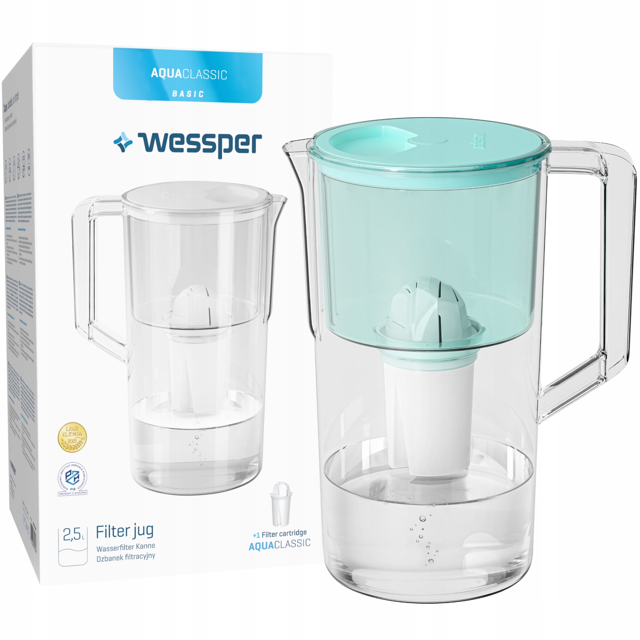 W zestawie z filtrem – gotowy do użycia