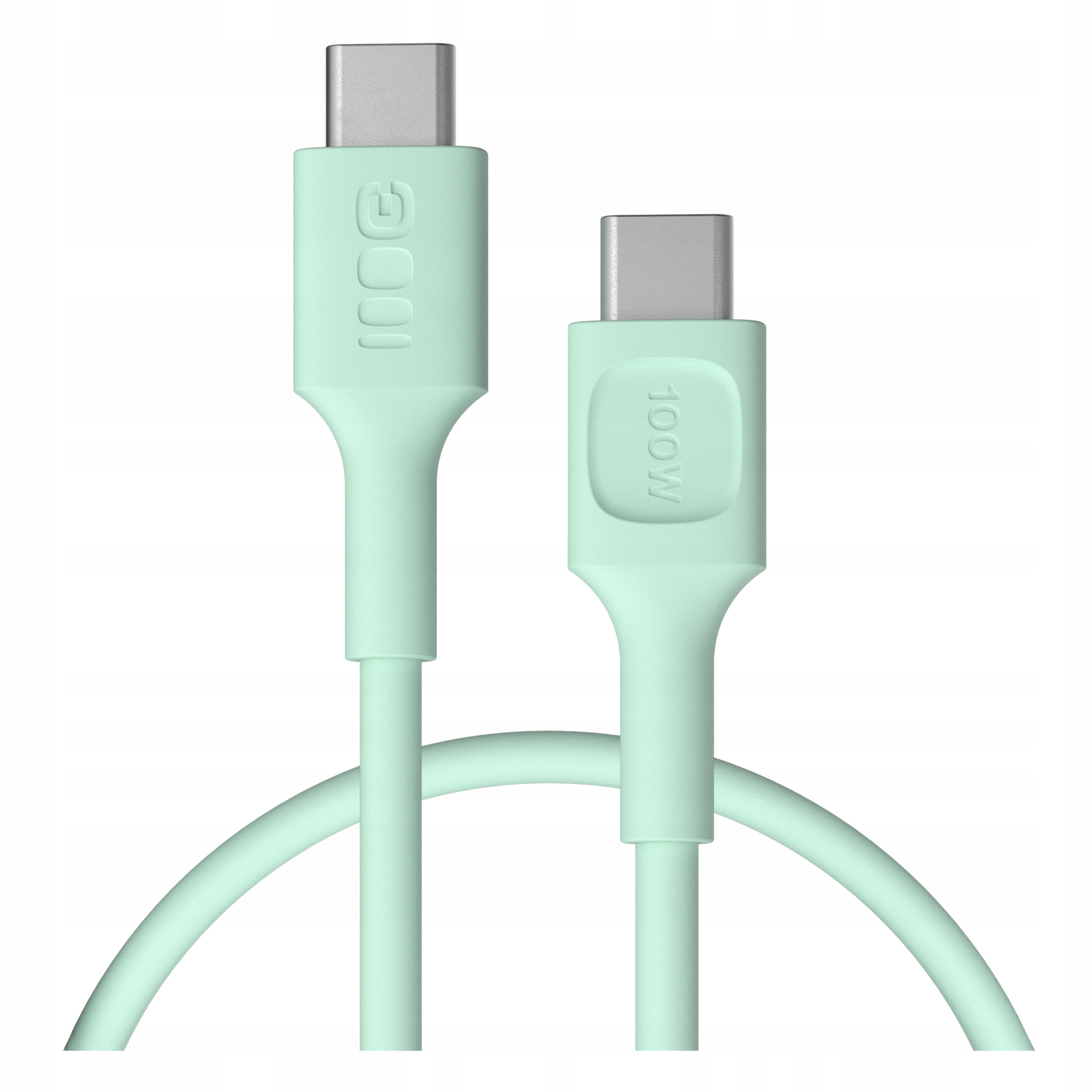 Kabel Green Cell PowerStream USB Type-C Male - USB Type-C Male 100W Miętowy 0.3m – Wydajność i styl w jednym