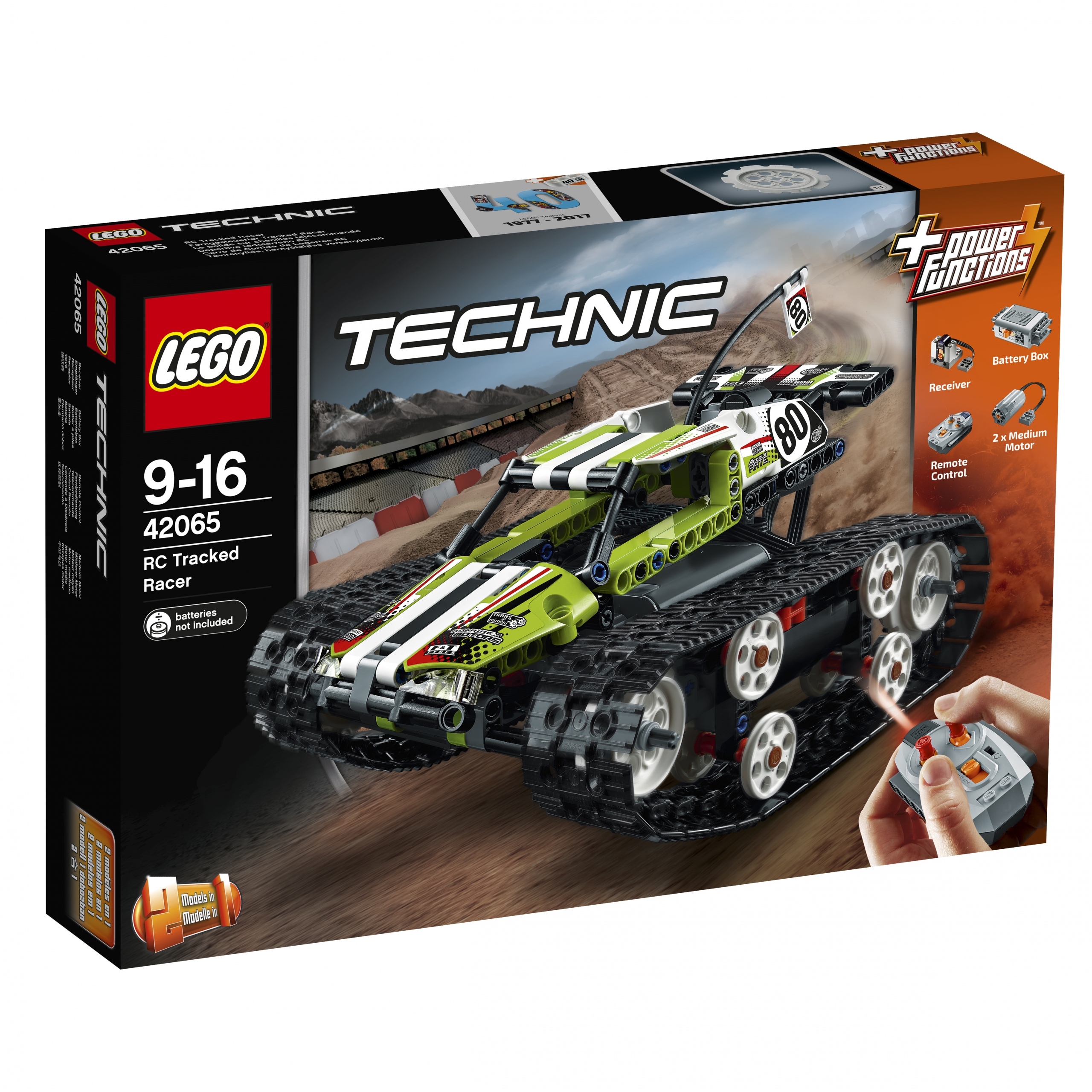 Elementy LEGO Power Functions w zestawie
