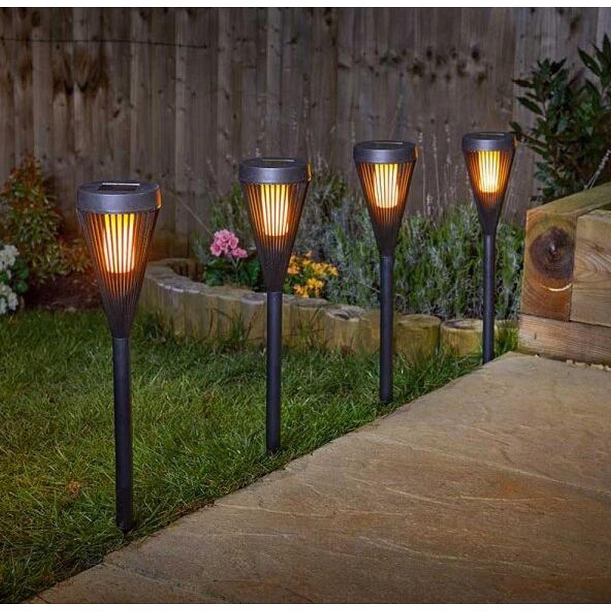 Lampa Pochodnia Solarna 2W1 Efekt Płomienia 12 LED – Oświetlenie Twojego Ogrodu