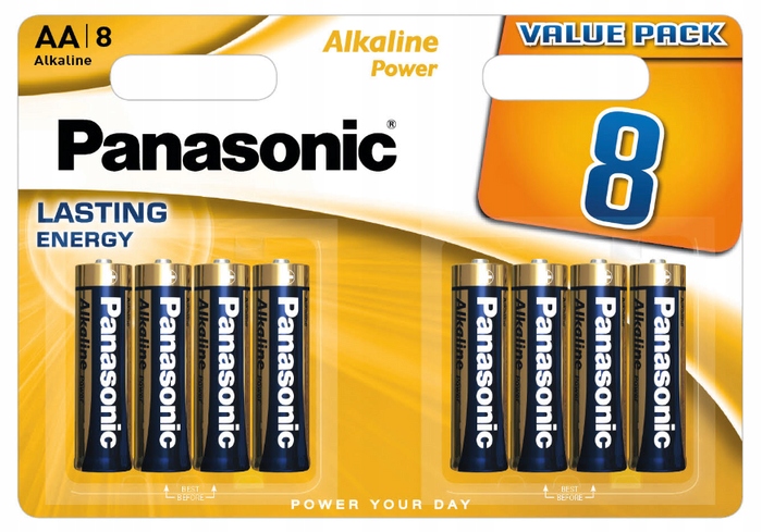 Bateria alkaliczna Panasonic AA (R6) - 8 sztuk doskonałej jakości