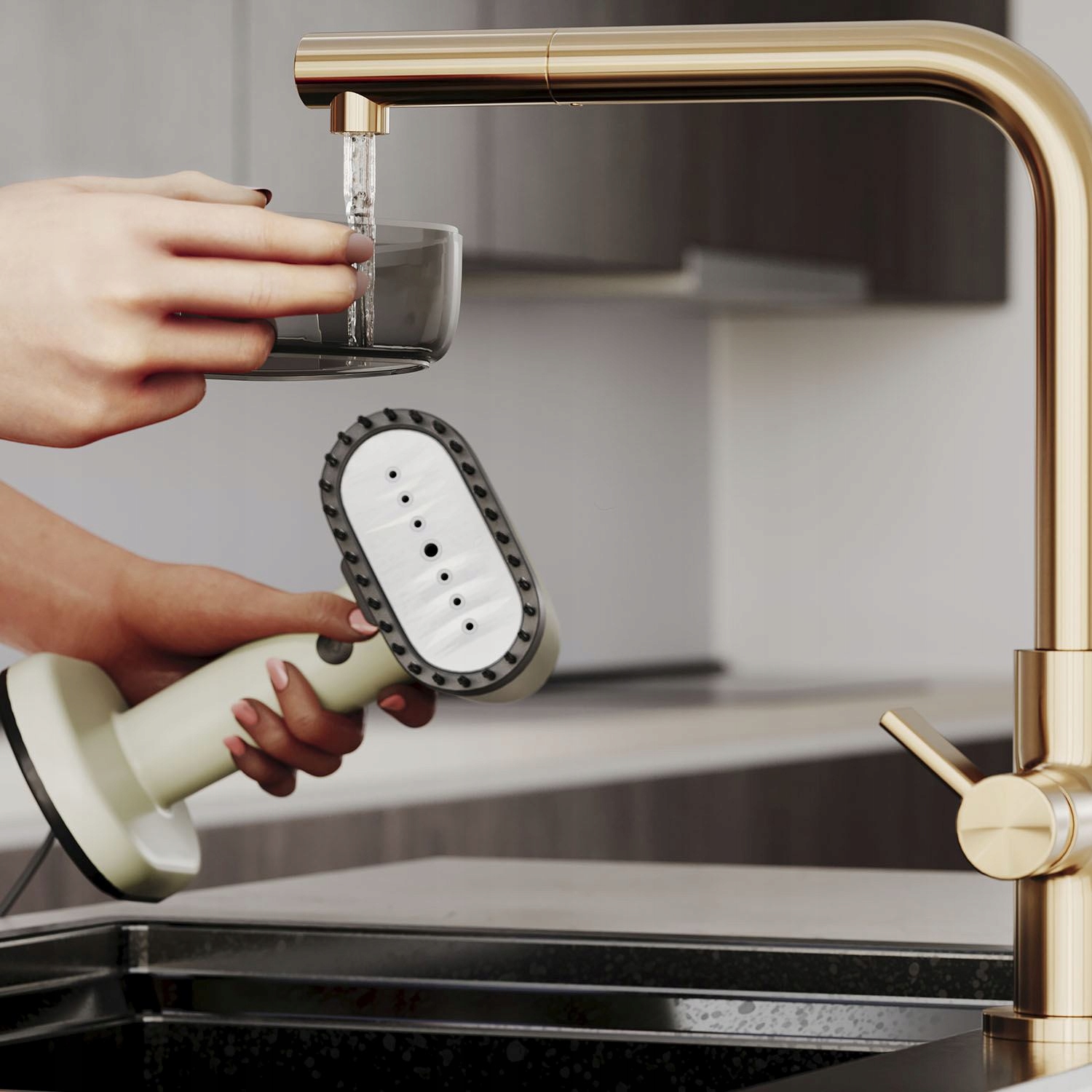 Regulowany poziom pary dla różnych tkanin