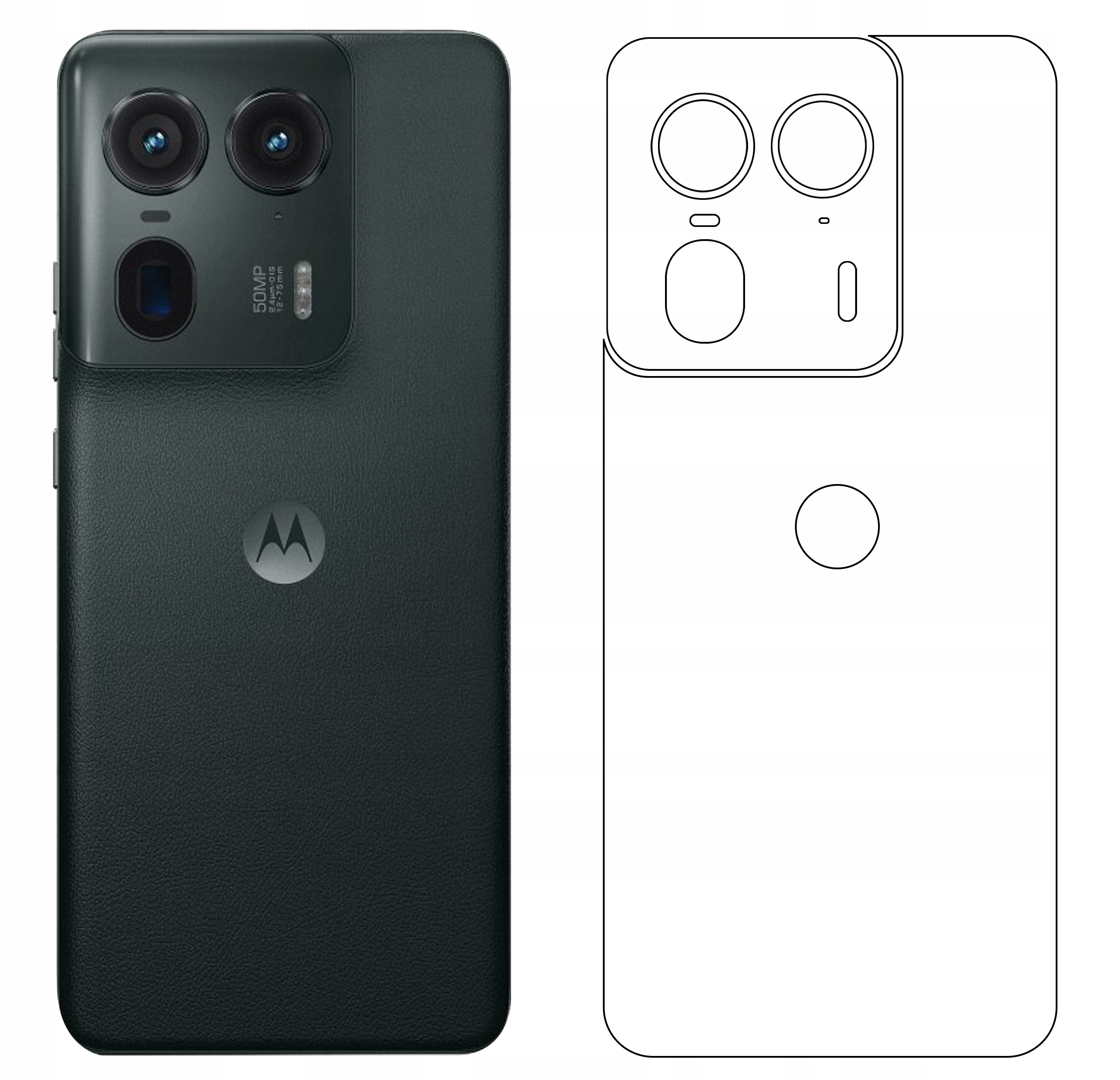 Folia hydrożelowa 3D na tył do Motorola Edge 50 Ultra – Nowoczesna ochrona plecków