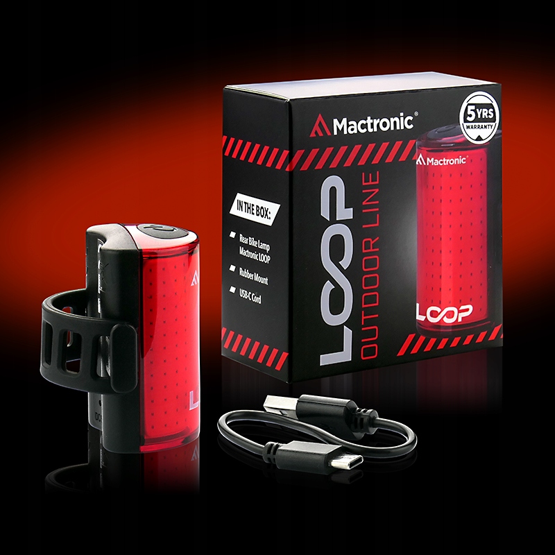 Lampka Tylna Mactronic Loop – Bezpieczeństwo i widoczność na drodze