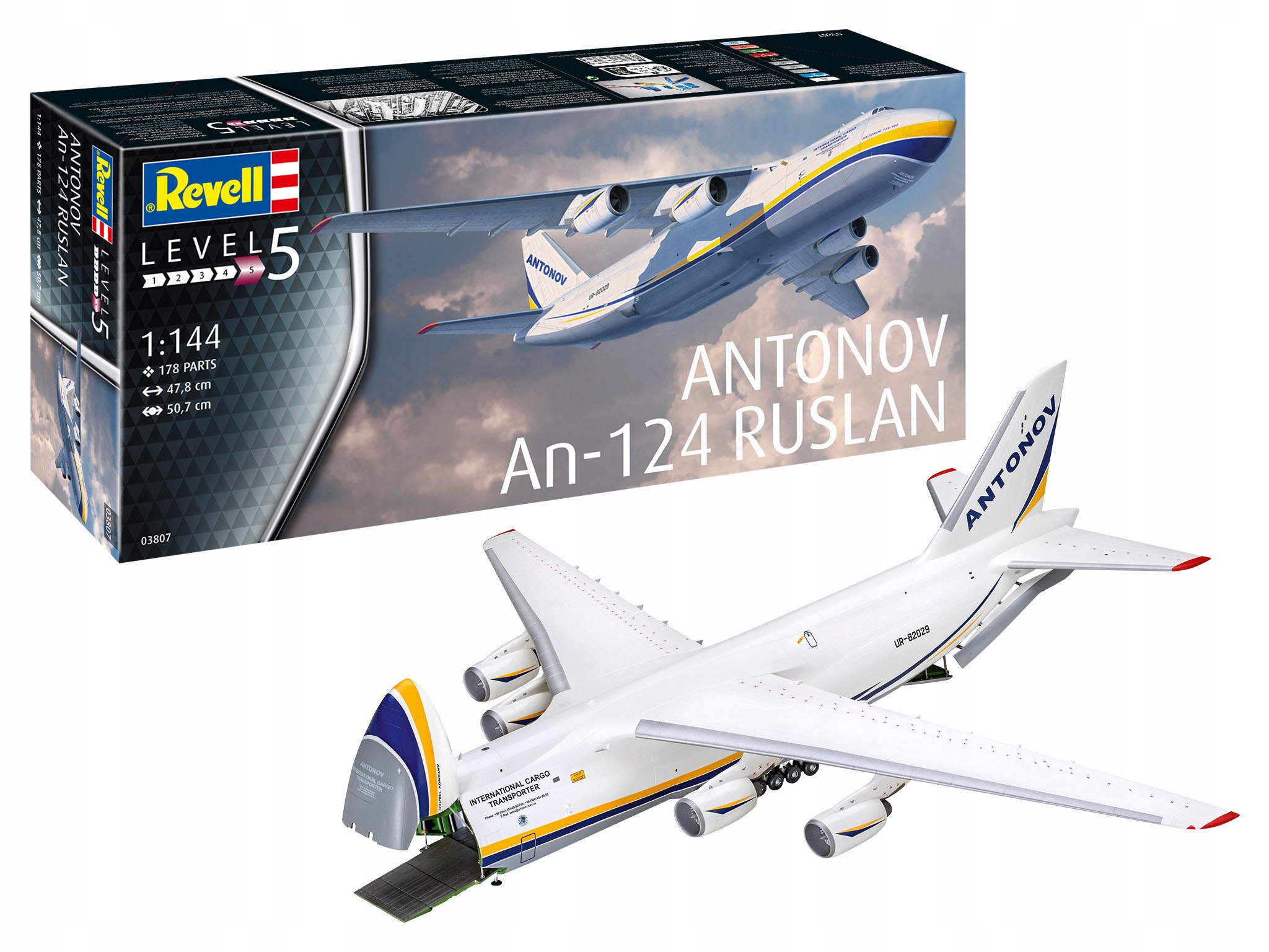 Revell Model plastikowy Antonov AN-124 Ruslan 1/144 – Ikona lotnictwa w Twoim domu