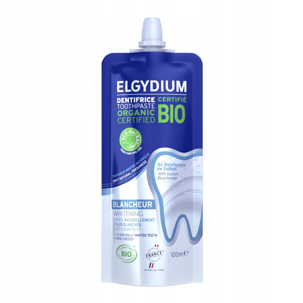 Elgydium OTC ELGYDIUM PASTA BIO WYBIELAJĄCA 100ml – Naturalne wybielanie zębów
