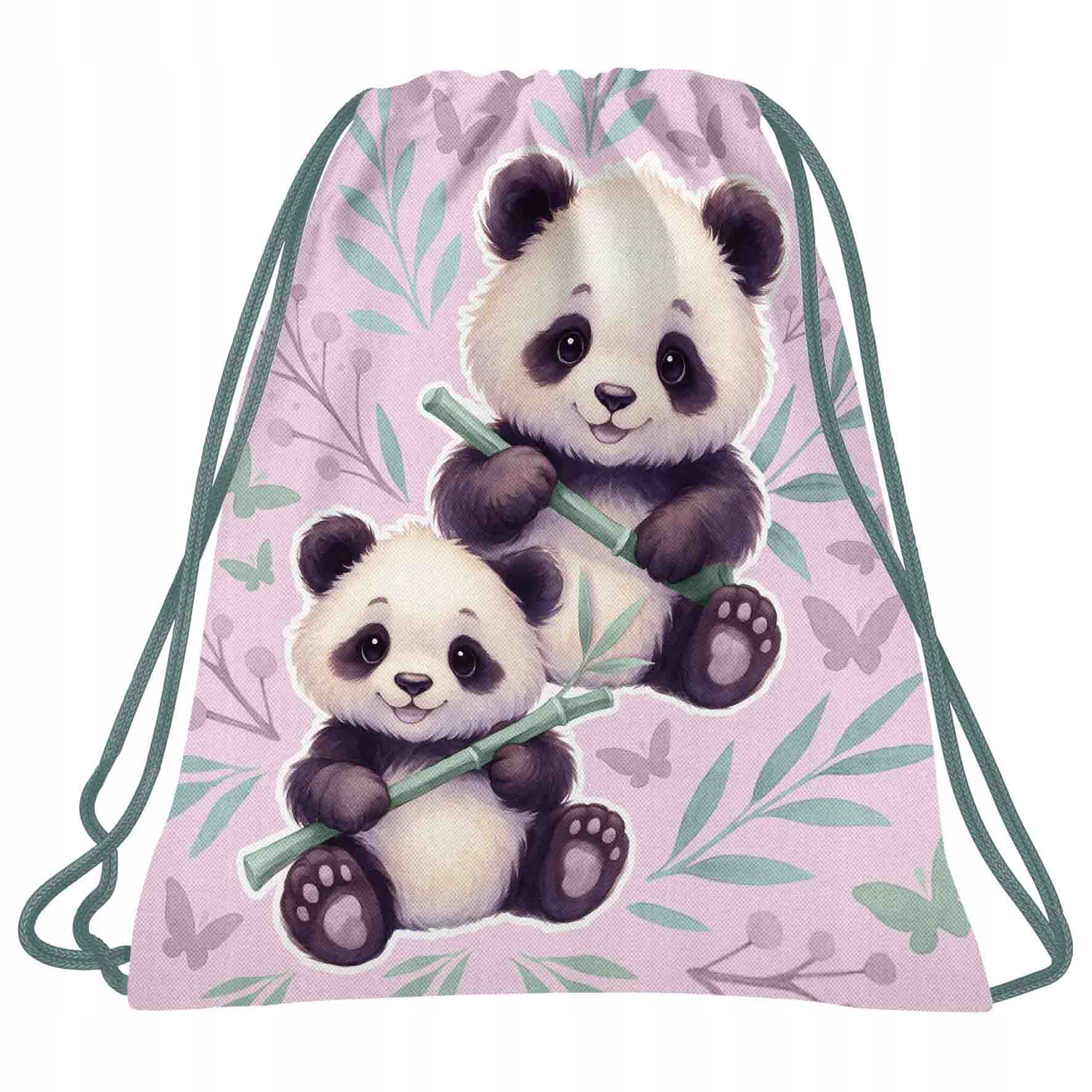 Worek na obuwie Panda DERFORM – Idealny towarzysz dla Twojego dziecka
