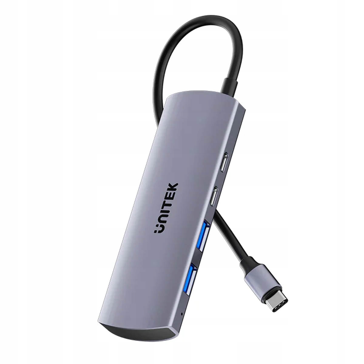 Unitek Hub 4w1 USB-C 10 Gbps, 2x USB-A i 2x USB-C H1112DGY01 – Rozszerz swoje możliwości
