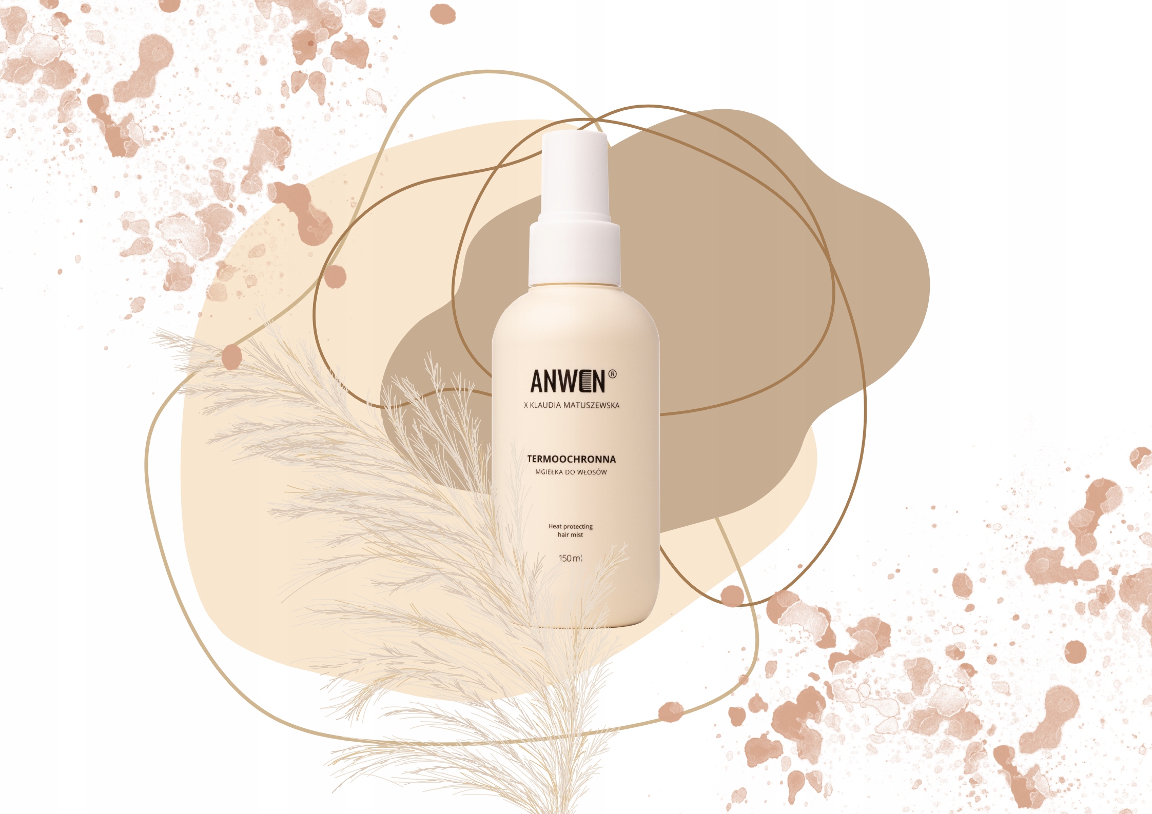 Anwen x Klaudia Matuszewska Termoochronna mgiełka do włosów 150 ml – Ochrona i blask dla Twoich włosów