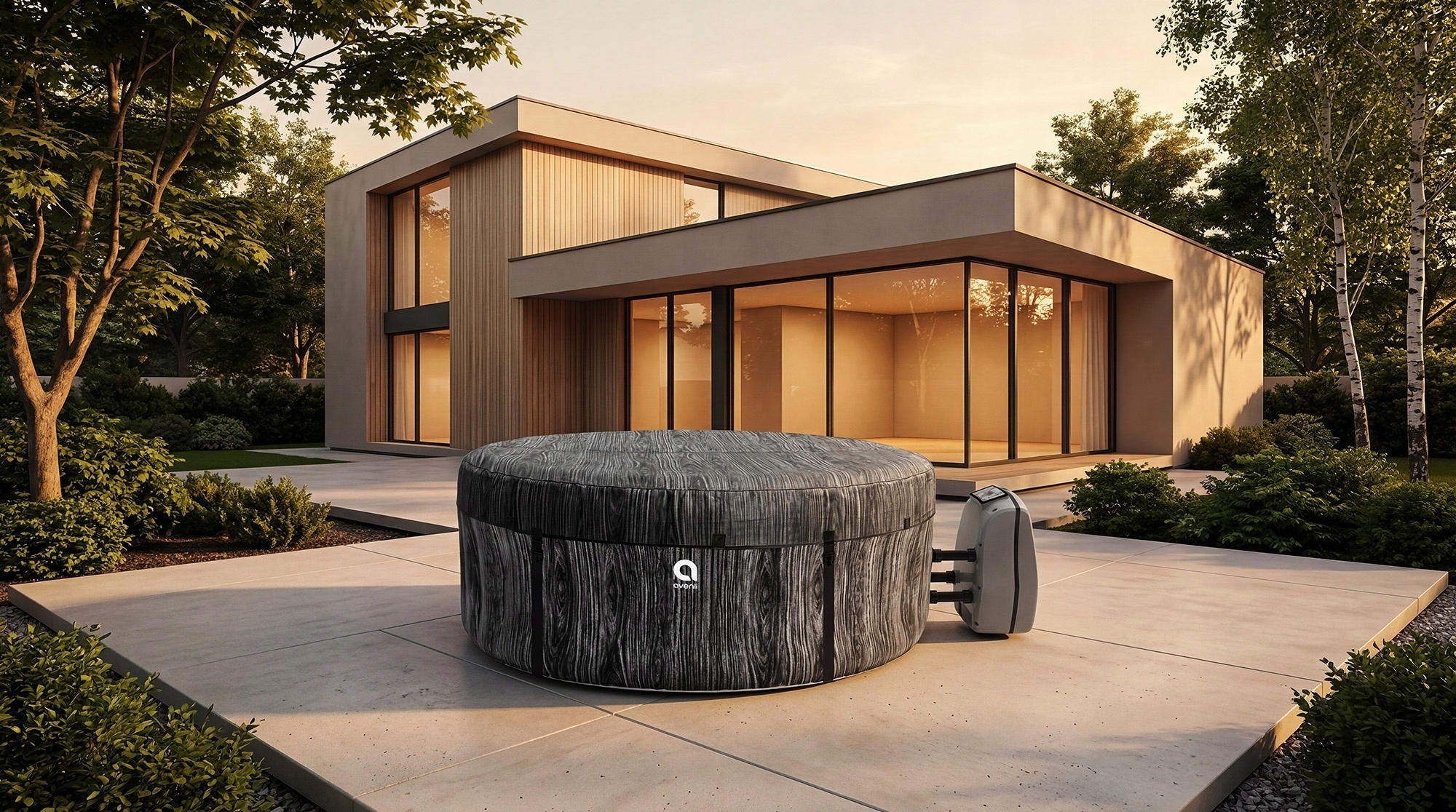 Jacuzzi pompowane AVENLI NICE 6 osobowe – Twoja strefa relaksu w ogrodzie