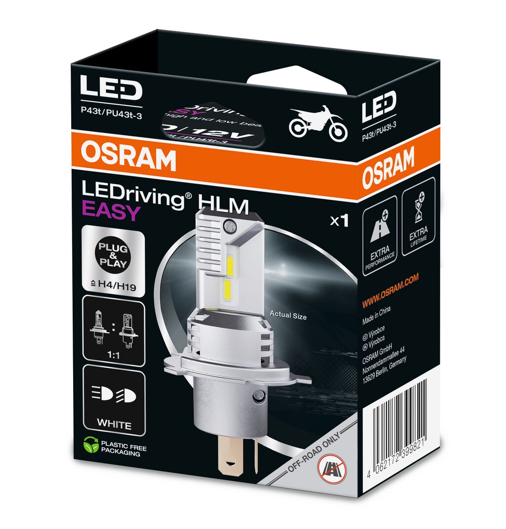 Żarówka LED Osram Easy HLM H4 – Wydajne oświetlenie do motocykli