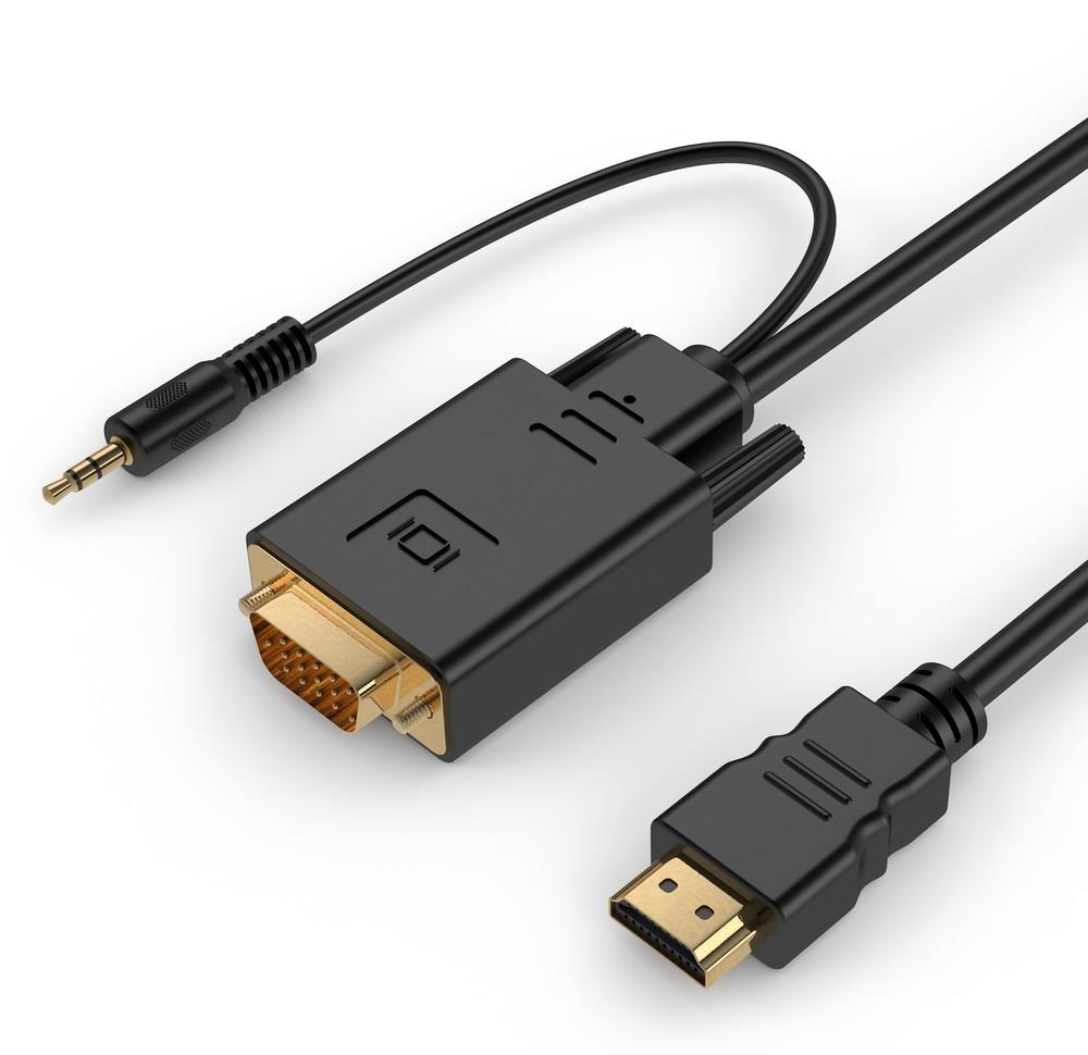 Kabel Gembird A-HDMI-VGA-03-6 HDMI - D-Sub (VGA) 1,8 m – Idealne połączenie dla Twojego sprzętu