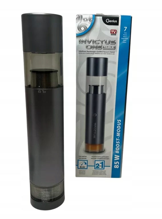 INVICTUS ONE Table 2in1 Handstaubsauger/Luftpumpe Set 7tlg. – Wydajność i wszechstronność w jednym