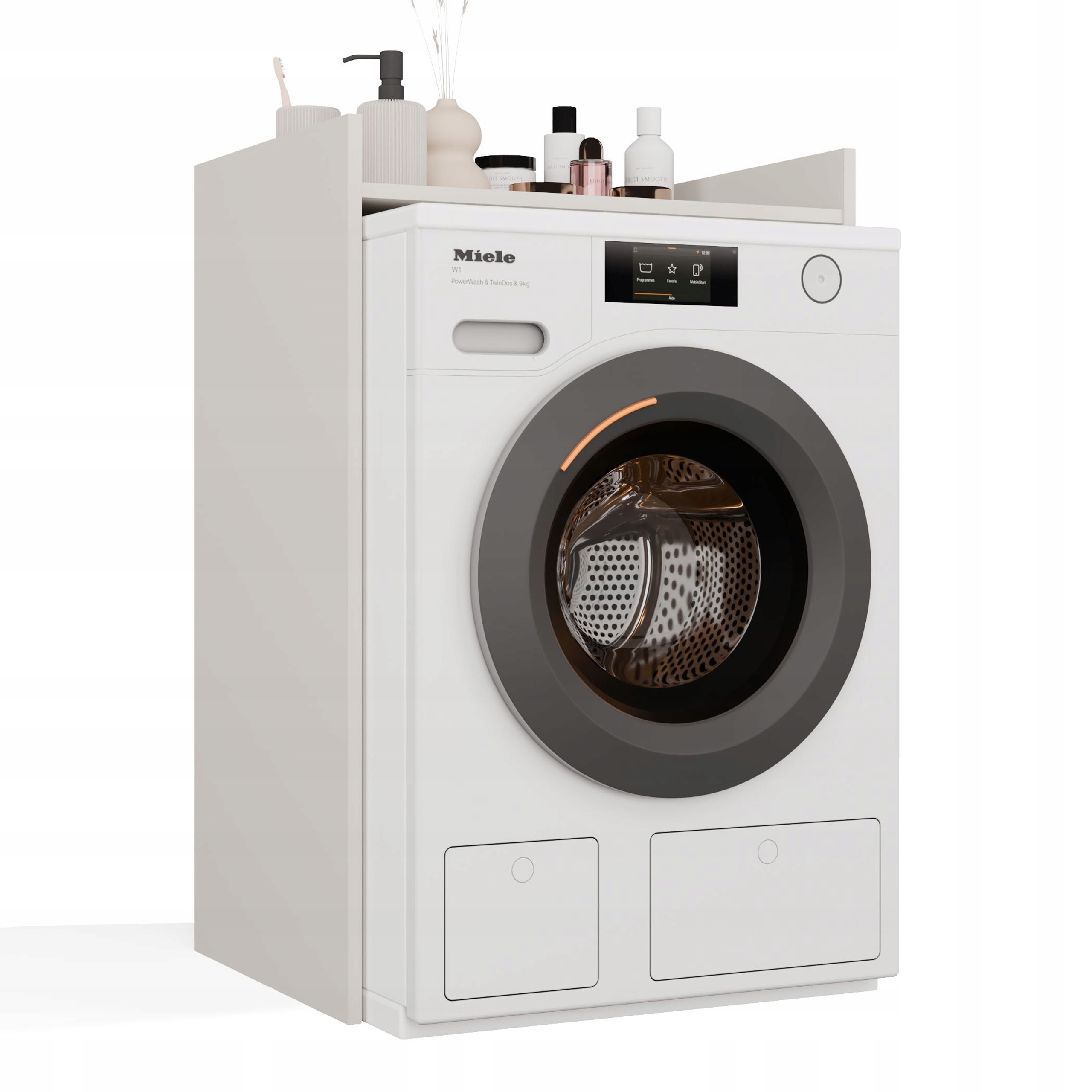 Praktyczne zagospodarowanie przestrzeni nad pralką