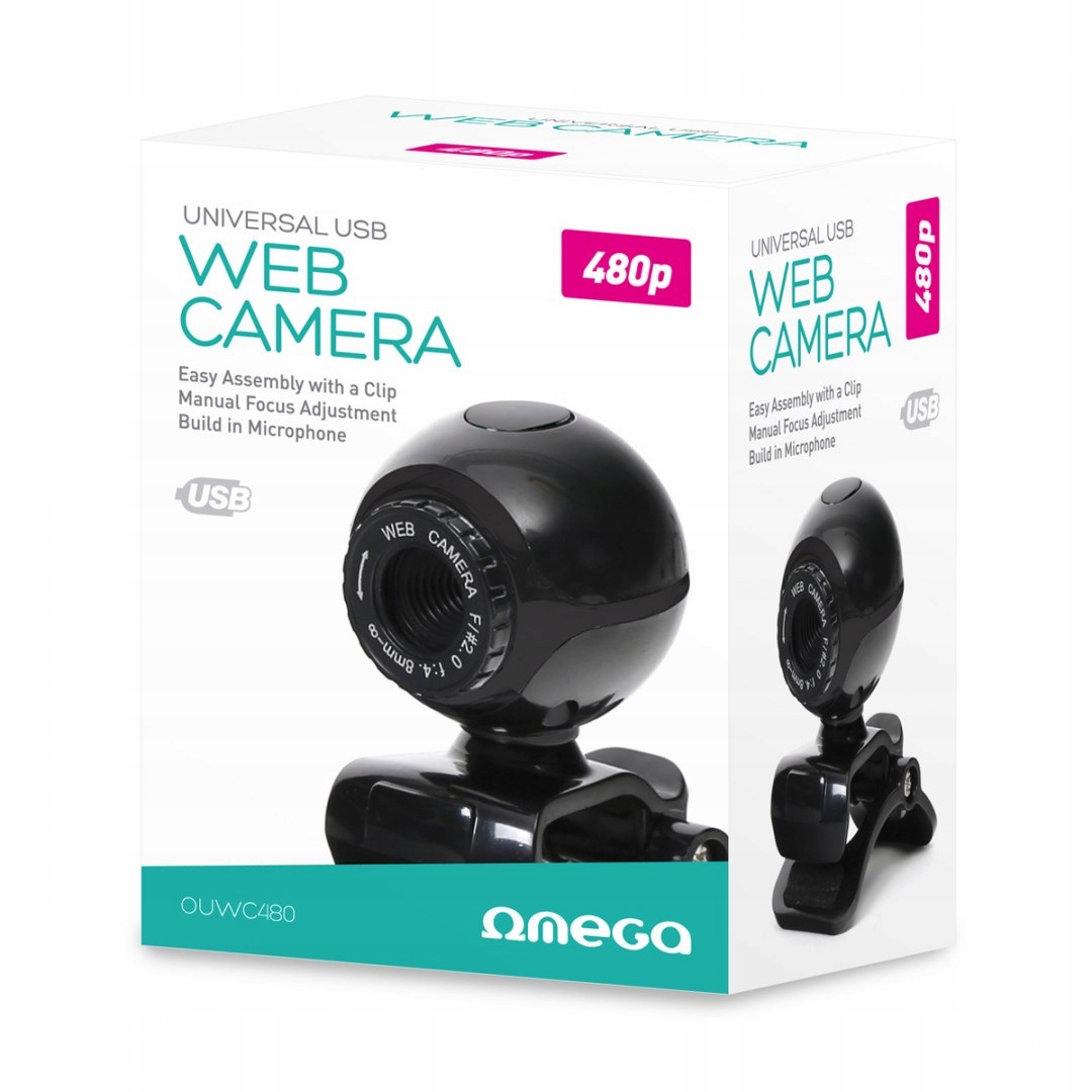 OMEGA WEB CAM 480p + MIC – Idealna kamera internetowa do komunikacji
