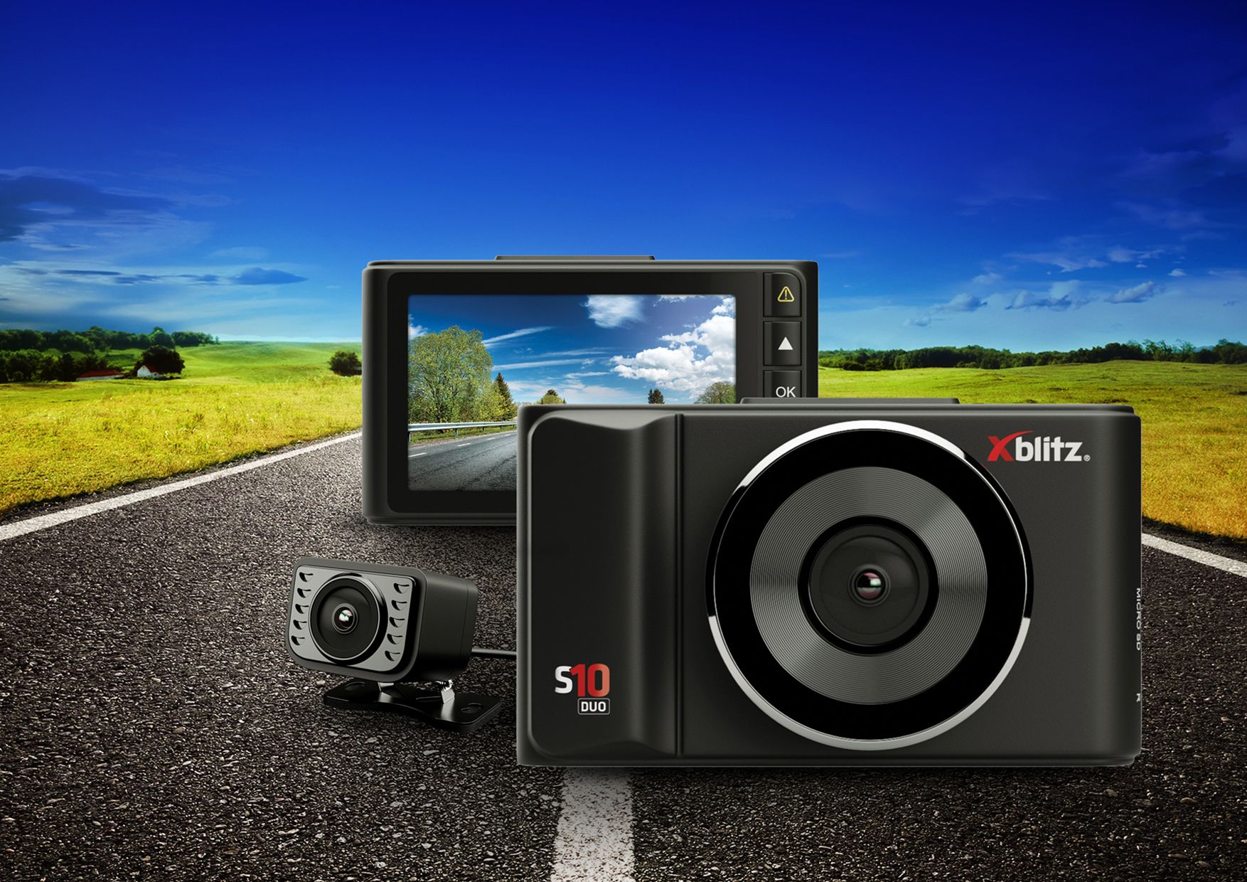 Wideorejestrator z dwoma kamerami Xblitz S10 Duo