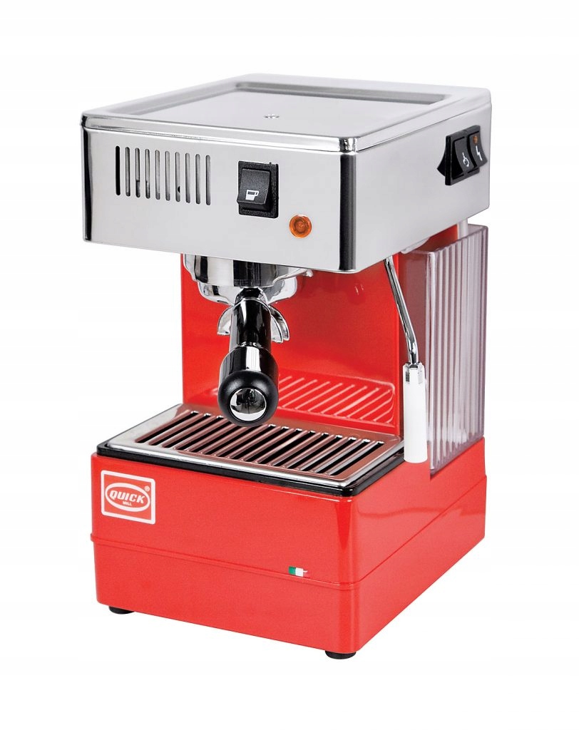 Quick Mill Siebträgermaschine 0820 Stretta Rot – Idealny ekspres do kawy w stylu retro
