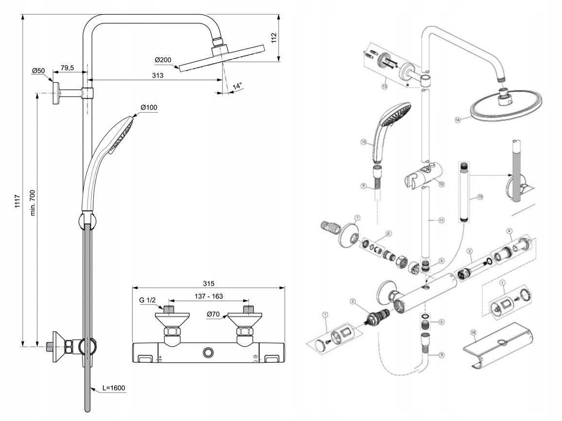 Materiały wysokiej jakości – stal nierdzewna, mosiądz i ABS