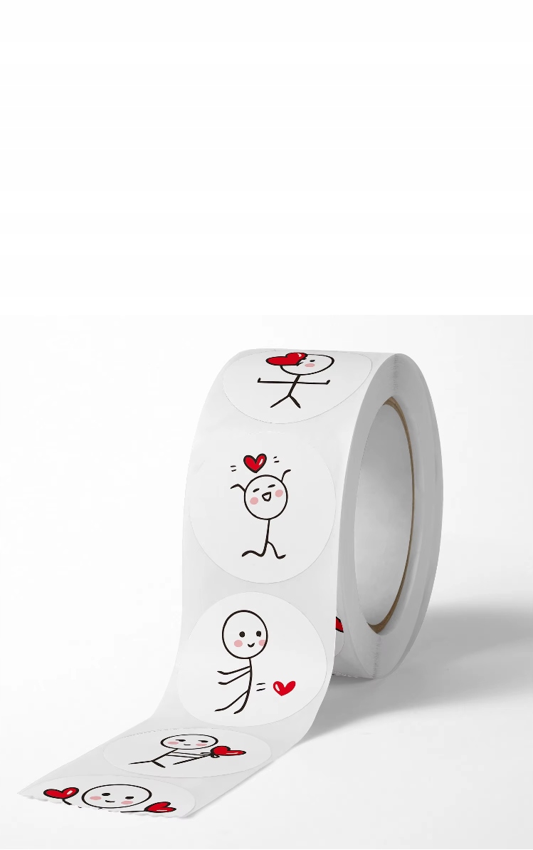 Naklejki Miłosne Emocje Stickman Serce – Wyjątkowa dekoracja dla każdego