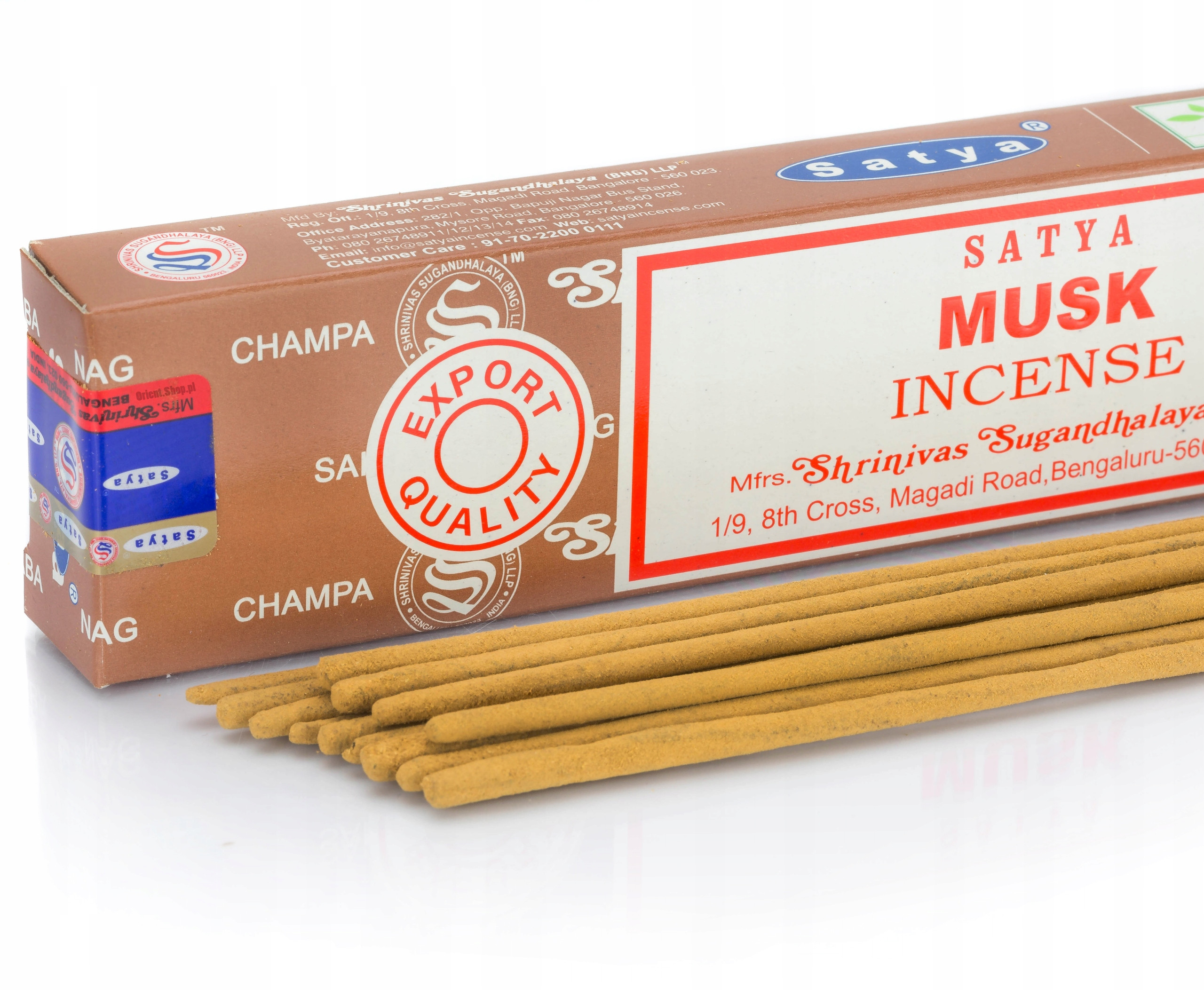 Satya Kadzidła w patyczkach Piżmo 15g – Aromatyczna podróż do Indii