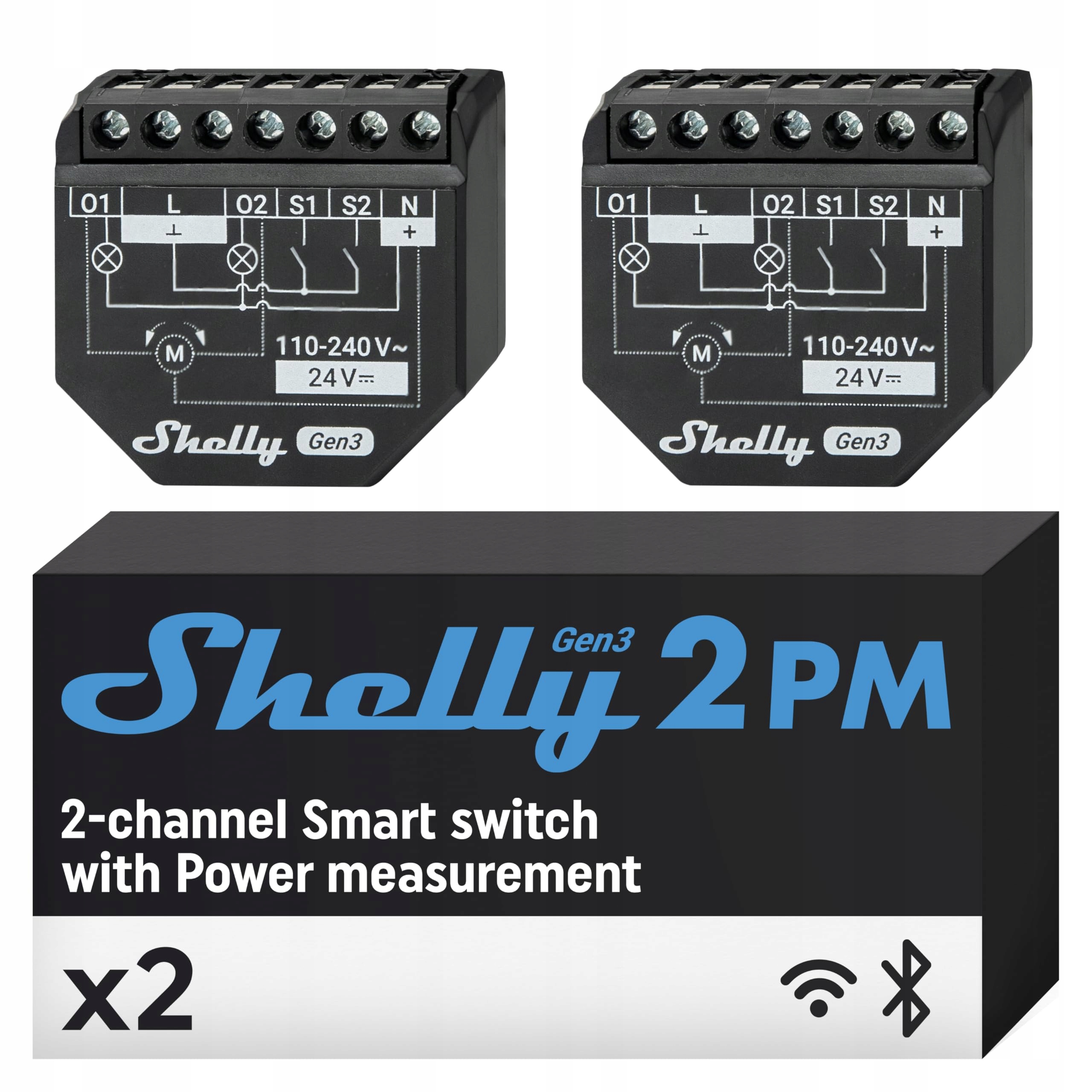 Shelly Relais "2PM Gen3 2er Pack" – Inteligentne sterowanie w Twoim domu