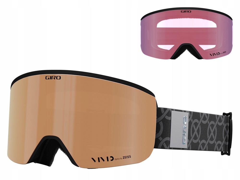 Gogle zimowe GIRO ELLA BLACK MONOGRAM – Styl i funkcjonalność na stoku