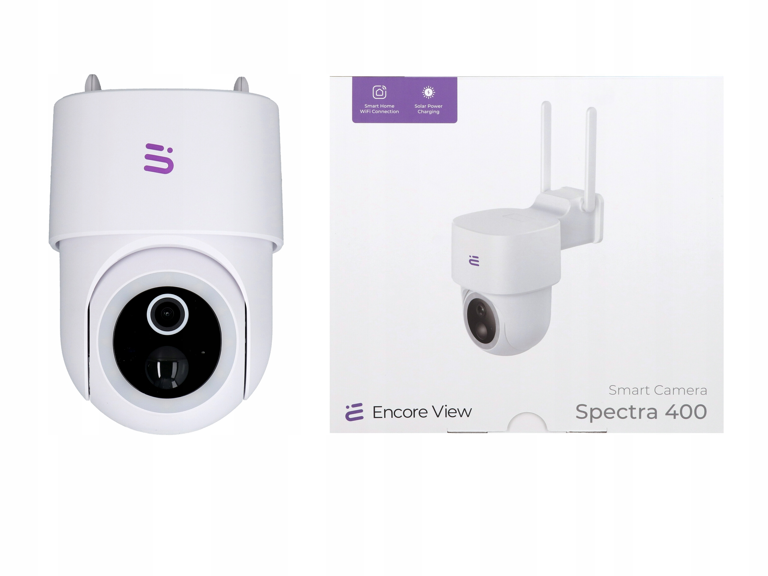 Nowa inteligentna kamera Starlight WiFi + Panel Solarny 3W USB-C PTZ 4Mpx FHD IP65 Spectra 400 Encore View – Innowacyjne rozwiązanie do monitoringu